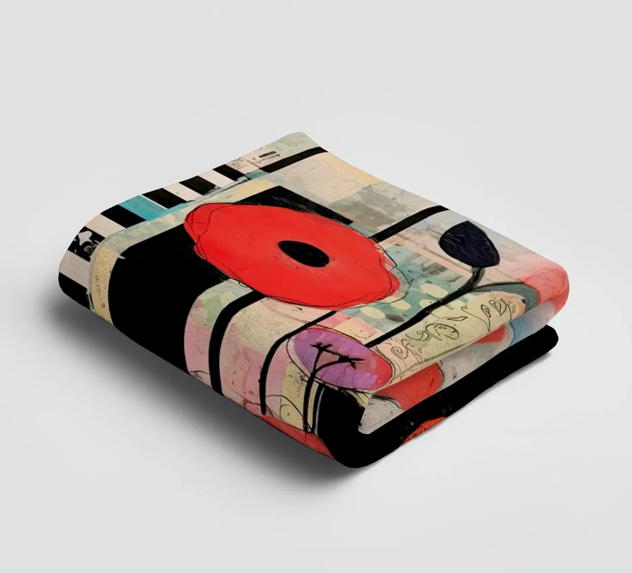 Klaprozen abstract towel by Imagine