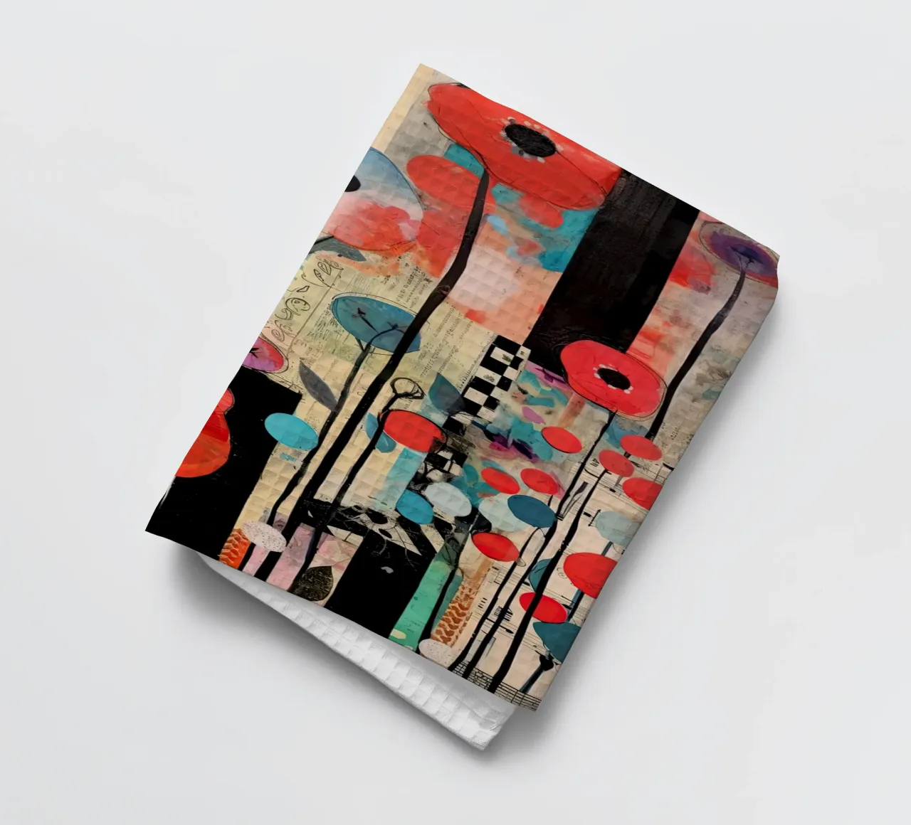 Klaprozen abstract torchon de Imagine