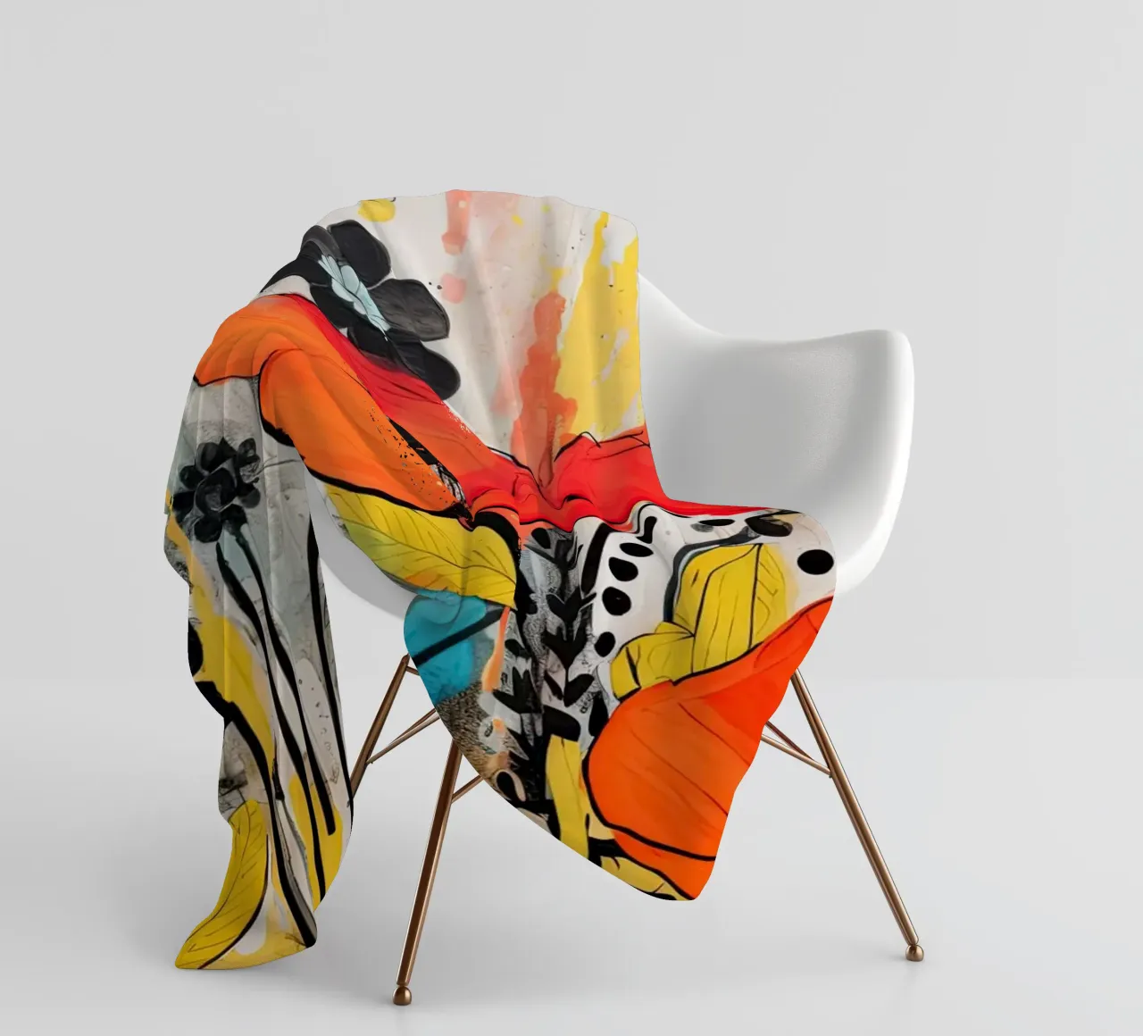 Astratto di Klaproos coperta in pile da Imagine