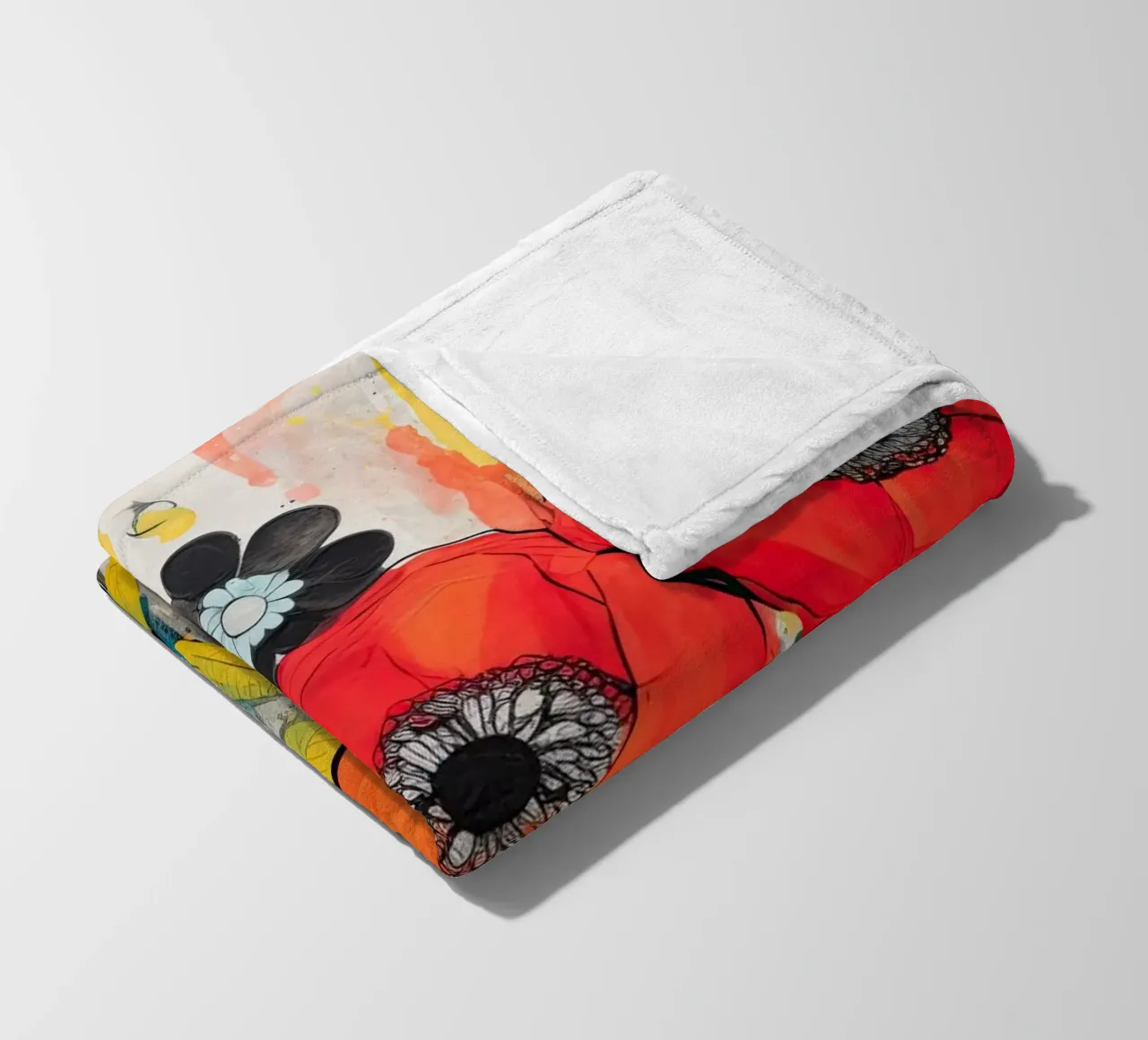 Astratto di Klaproos coperta in pile da Imagine