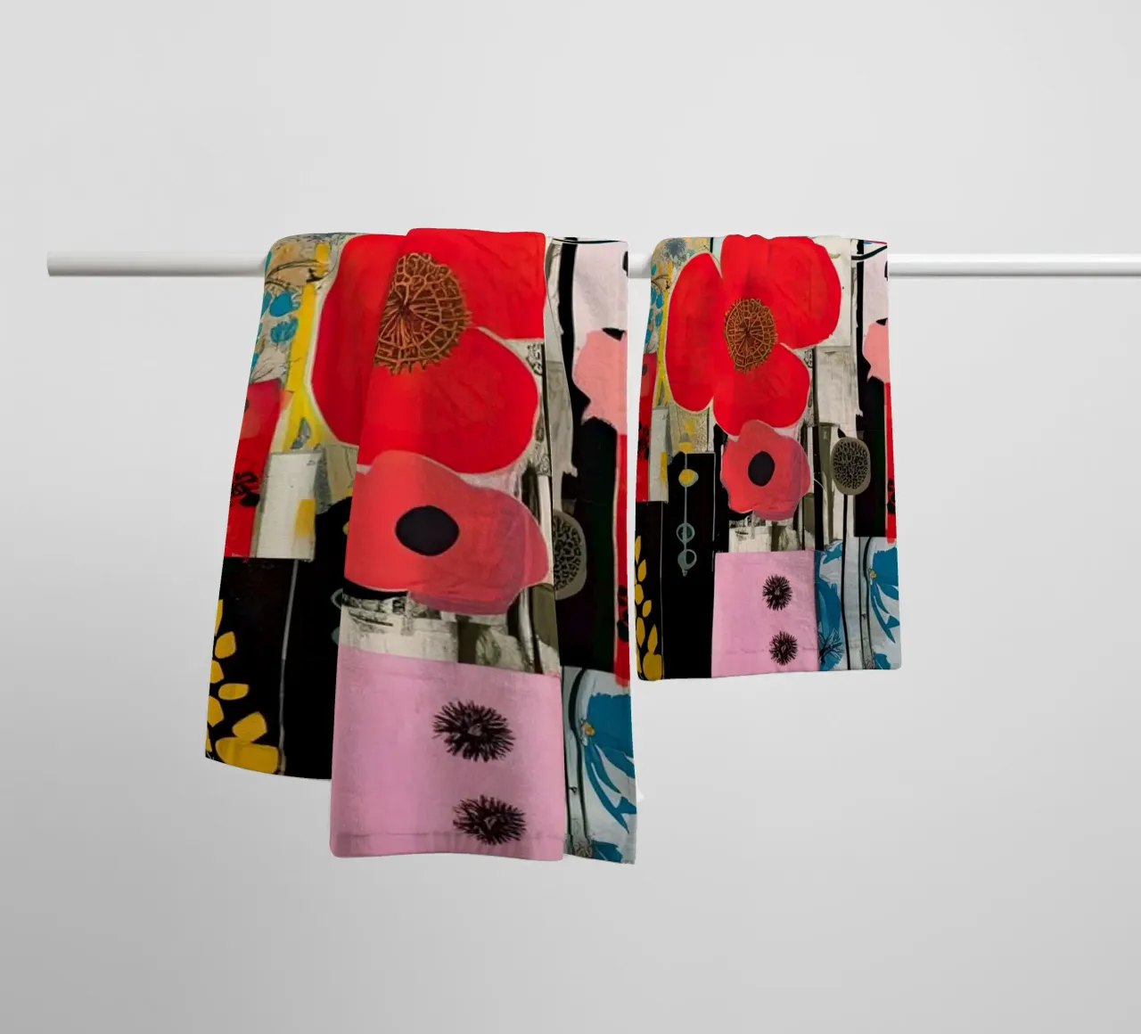 Fiori astratti asciugamano da bagno da Imagine