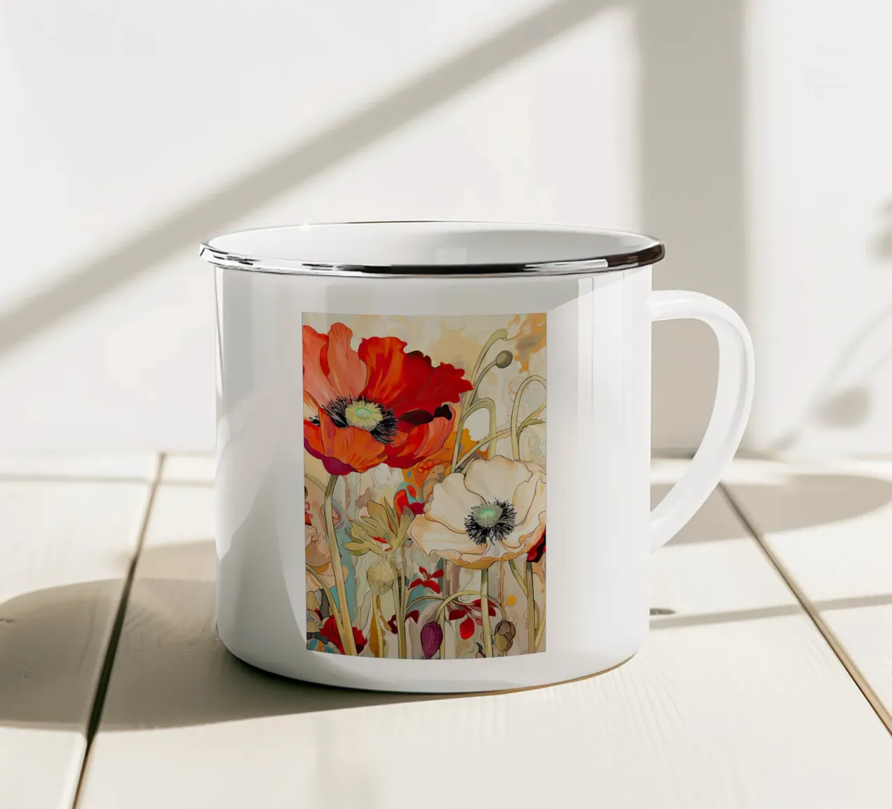 Klaprozen tazza in smalto da Imagine