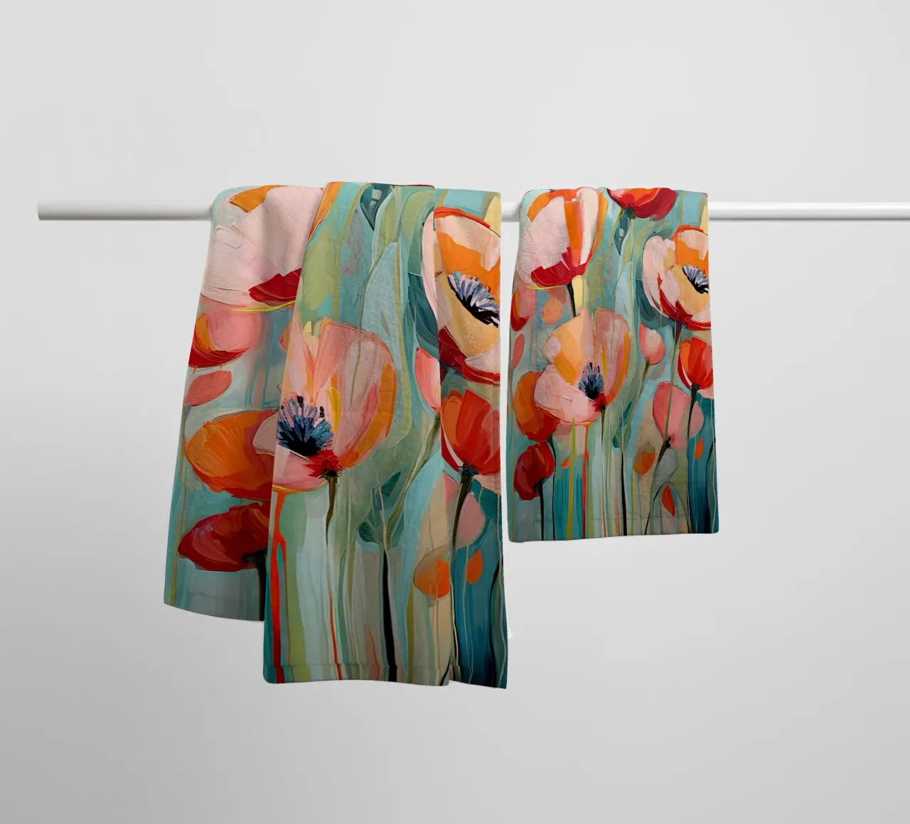 Klaprozen abstract towel by Imagine