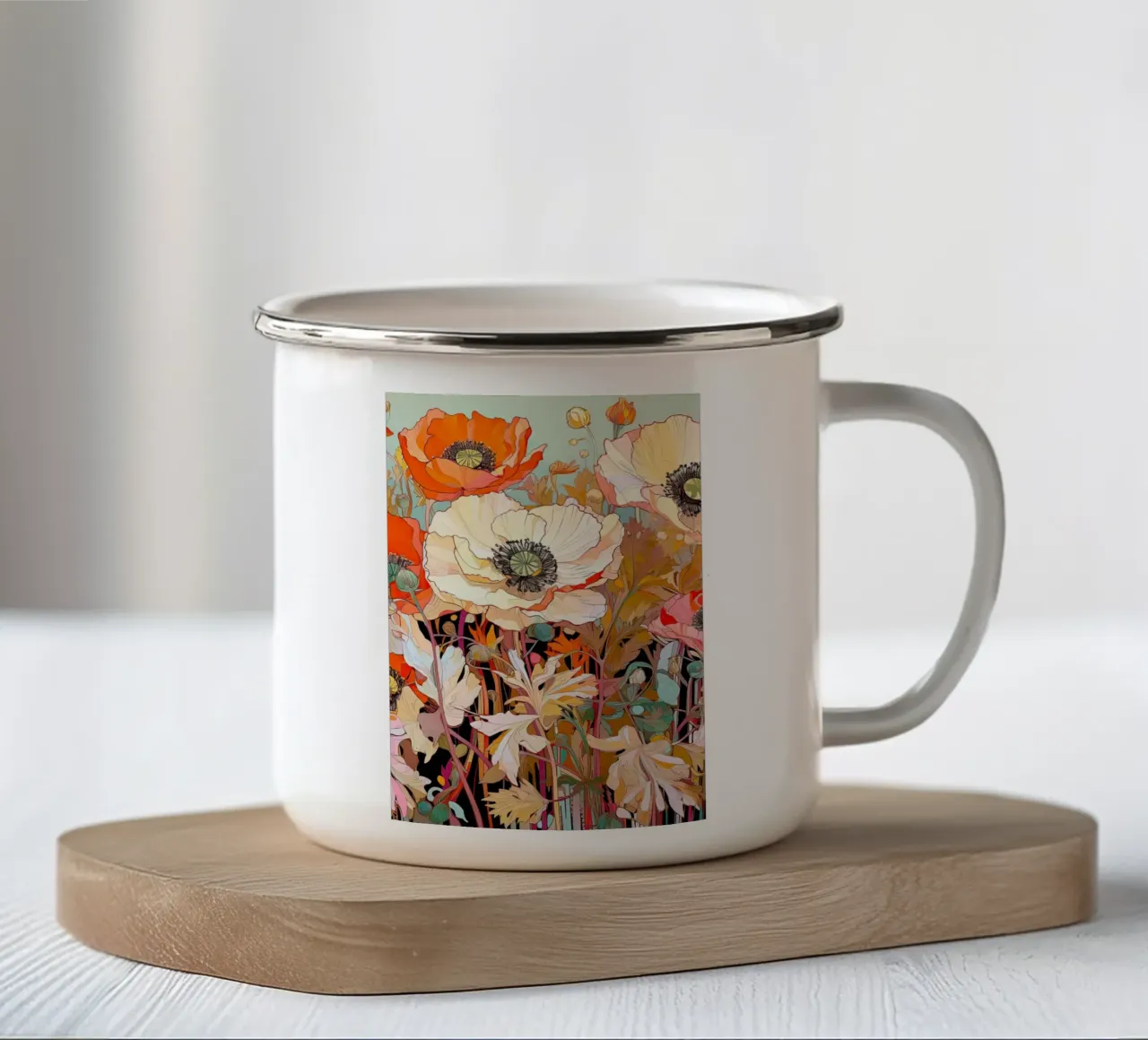 Klaprozen 2 tazza in smalto da Imagine