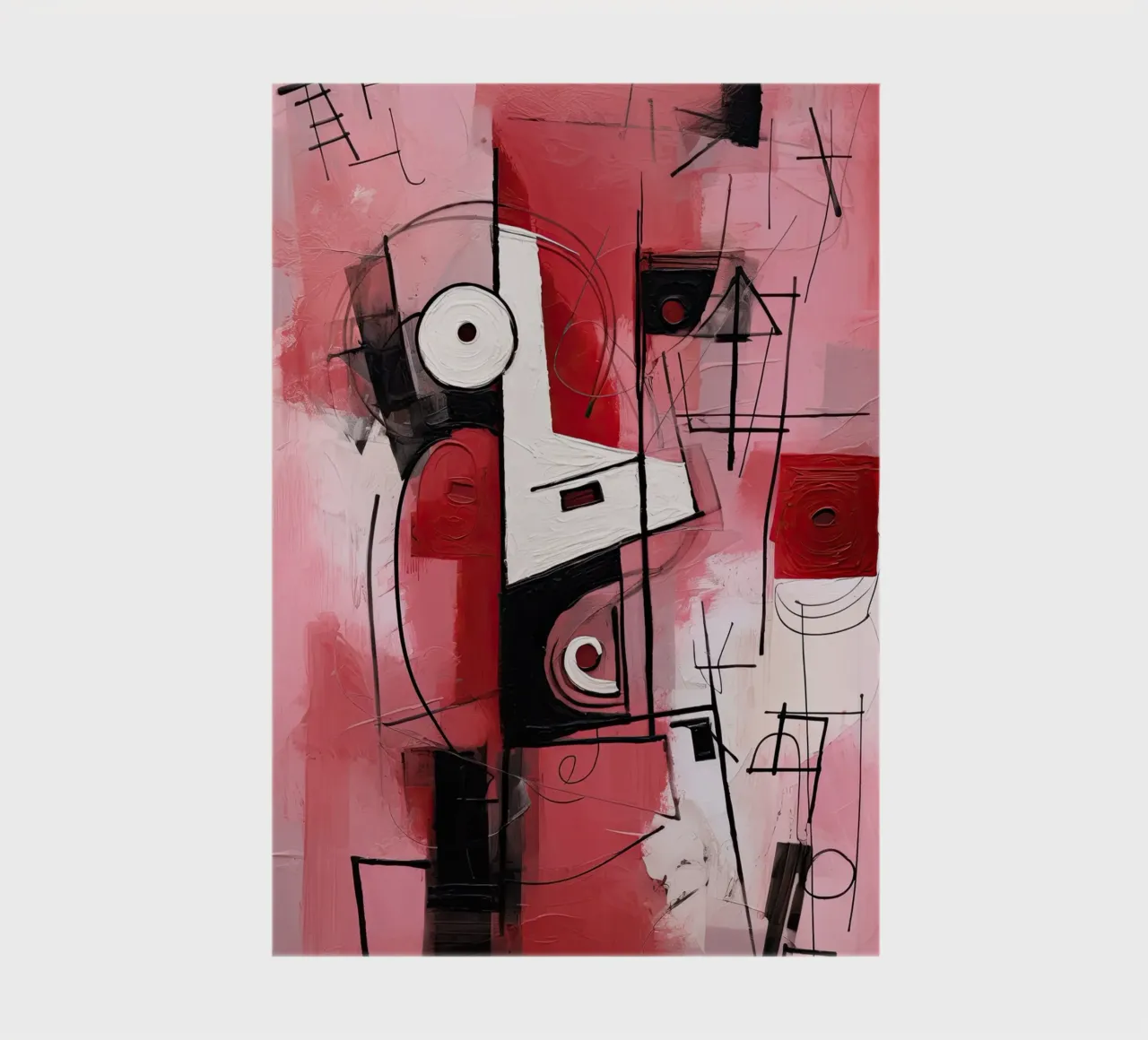 Abstract rood notebook by Imagine