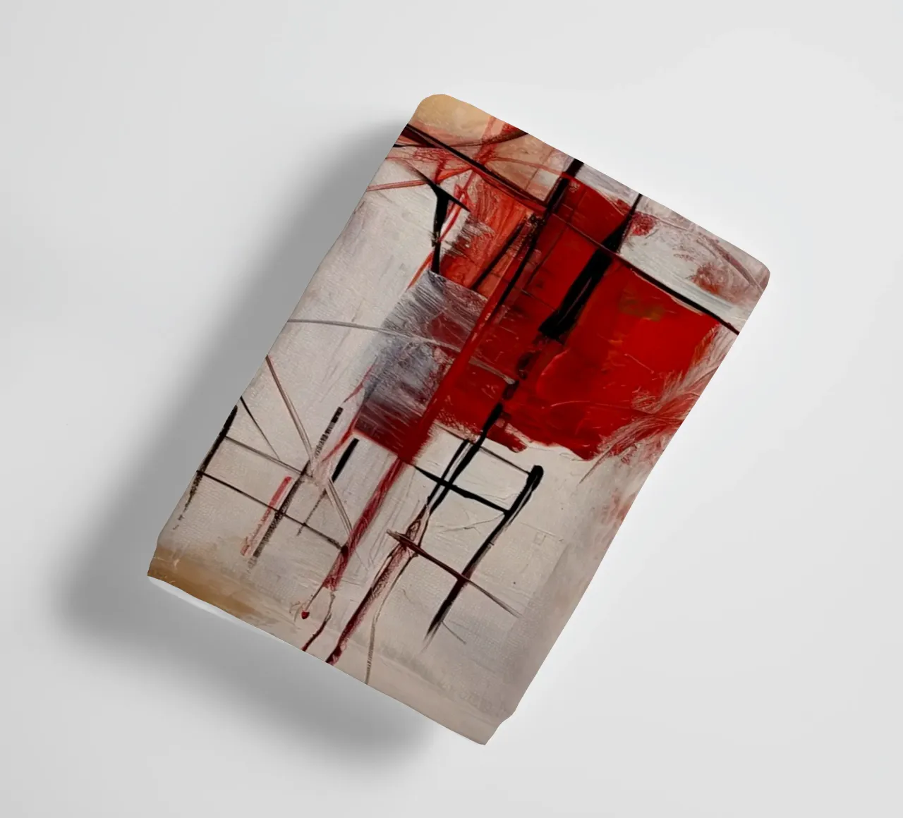 Abstract rood 2 towel by Imagine