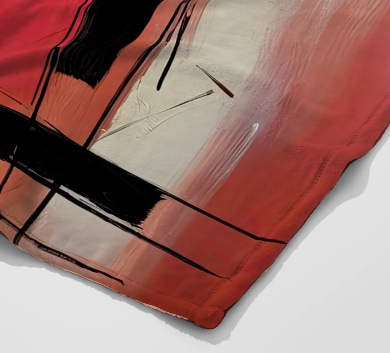 Abstract rood 3 fleece blanket by Imagine