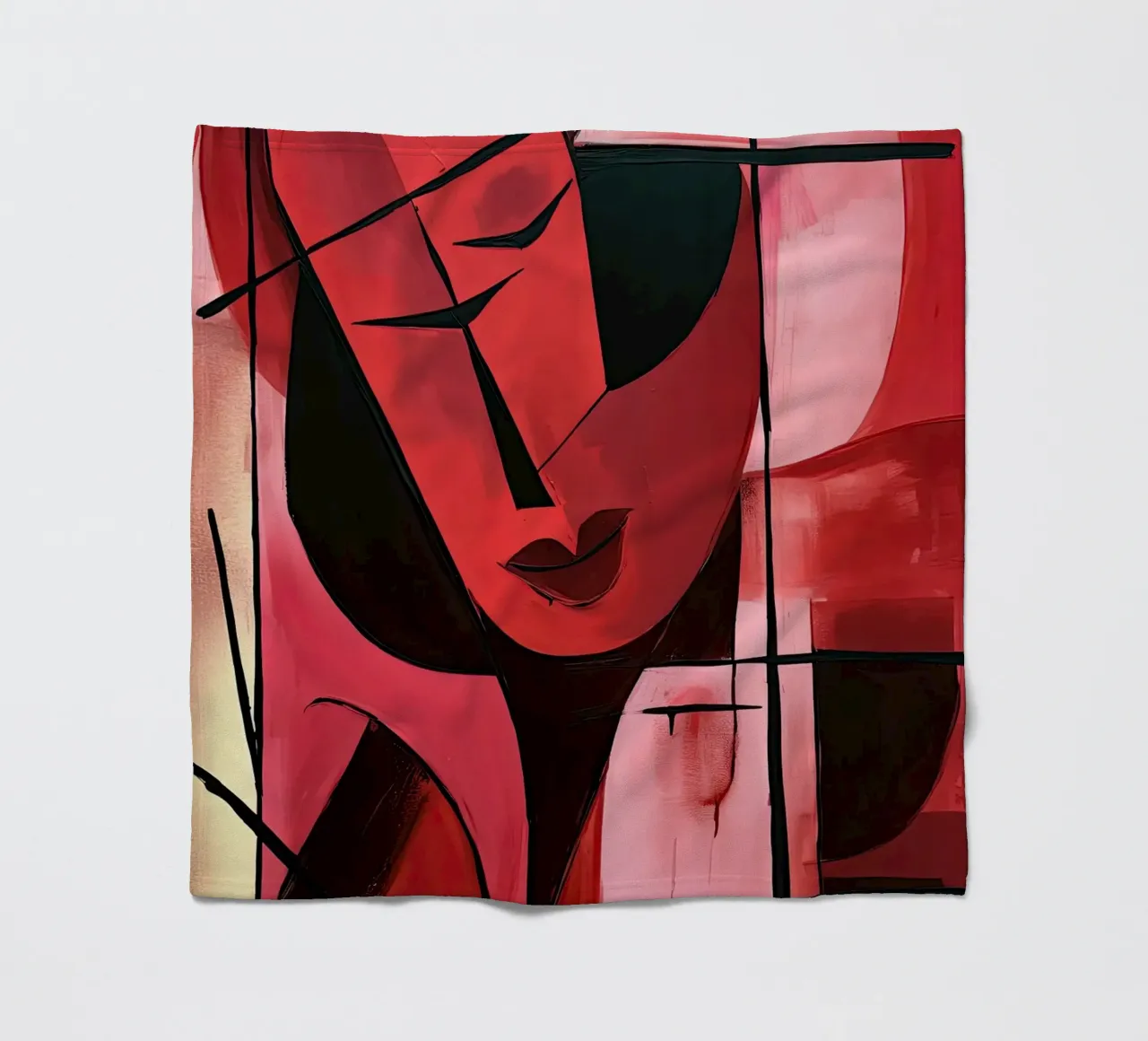 Astratto rood 7 coperta in pile da Imagine