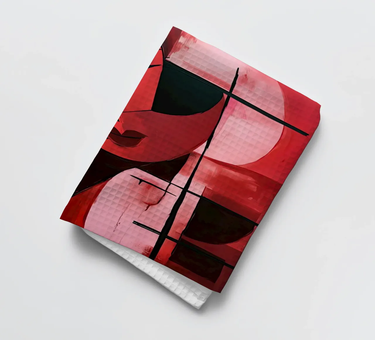 Astratto rood 7 canovaccio da cucina da Imagine