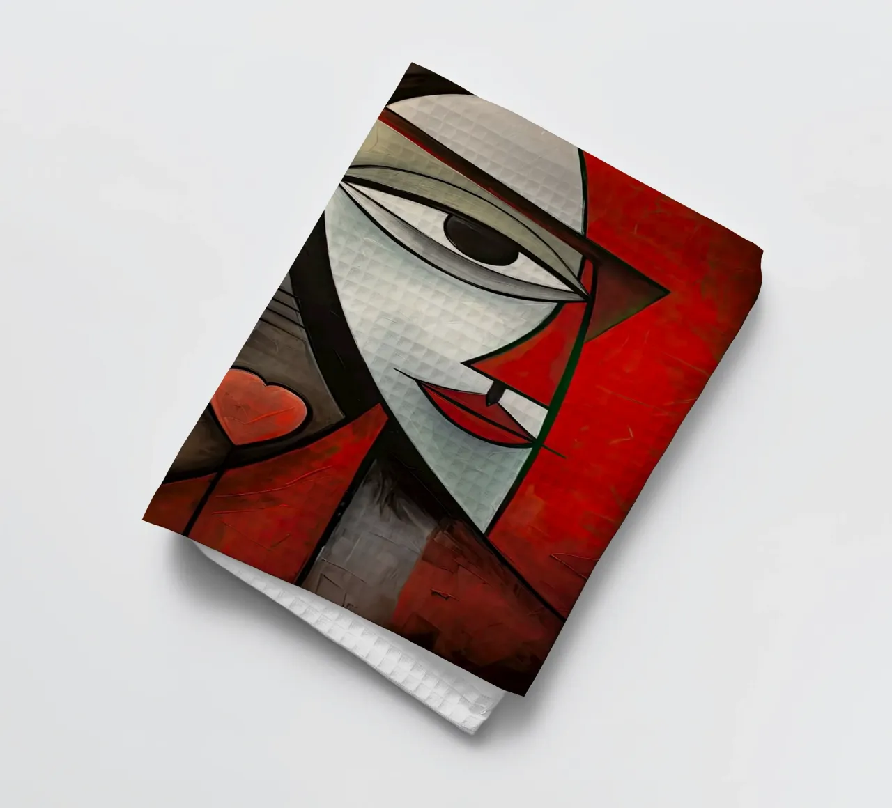 Visages abstraits torchon de Imagine