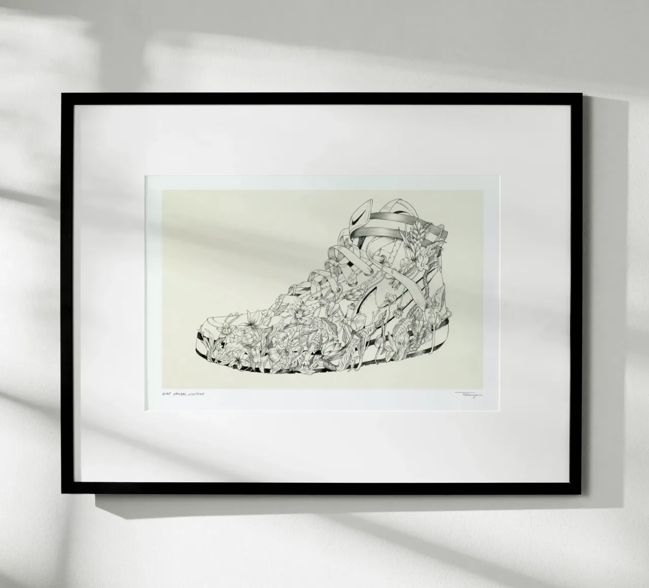Nike Vandal Vintage poster con telaio in legno da Faunesque