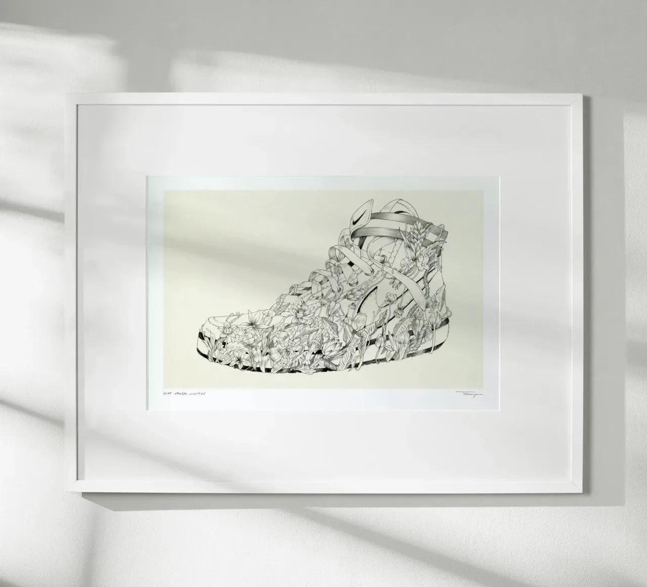Nike Vandal Vintage poster con telaio in legno da Faunesque