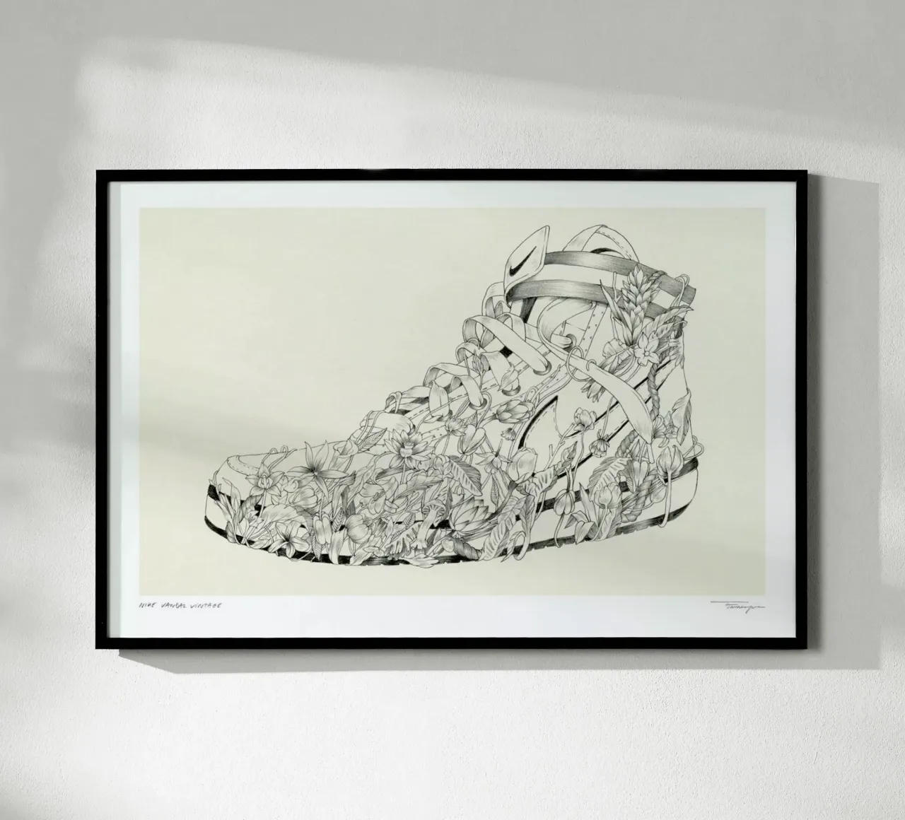 Nike Vandal Vintage poster con telaio in legno da Faunesque
