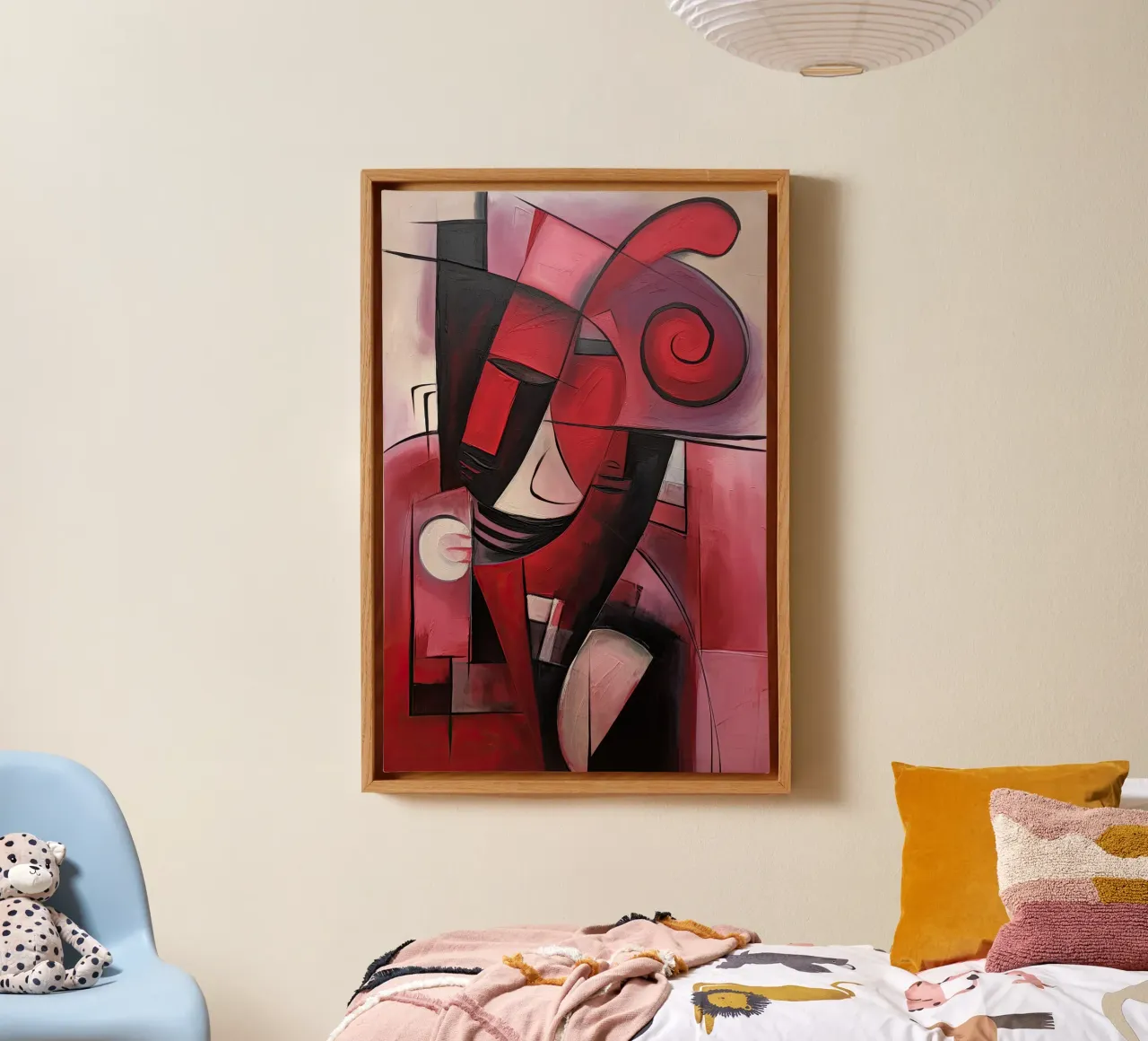 Abstract red 6 canvas by Imagine