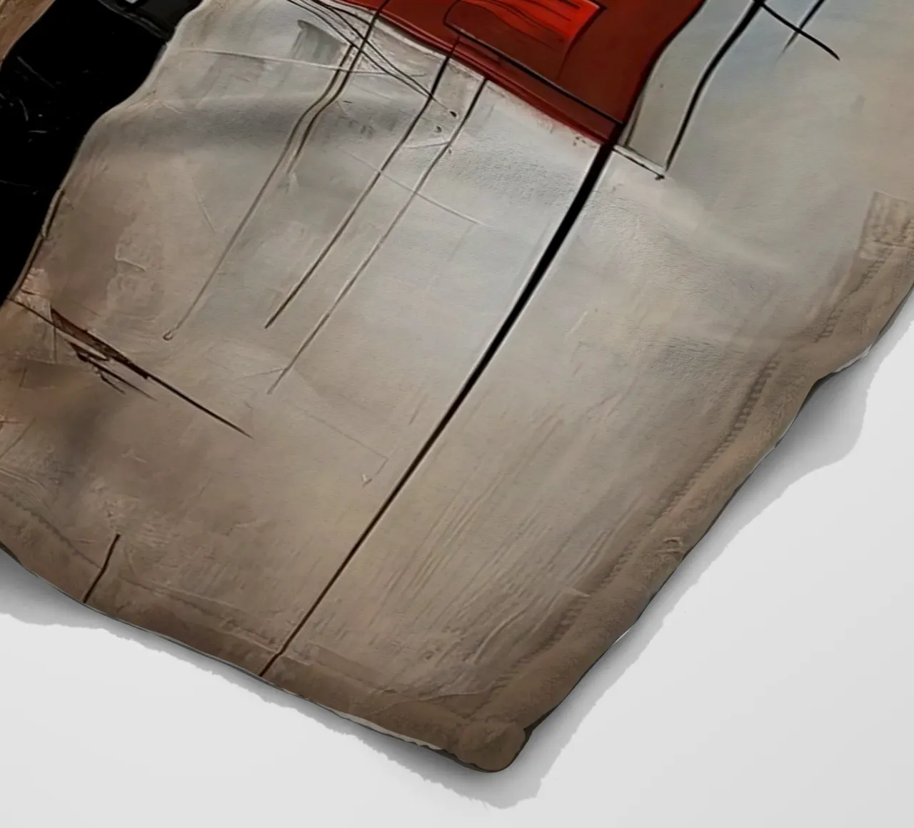 Abstract face fleece blanket by Imagine
