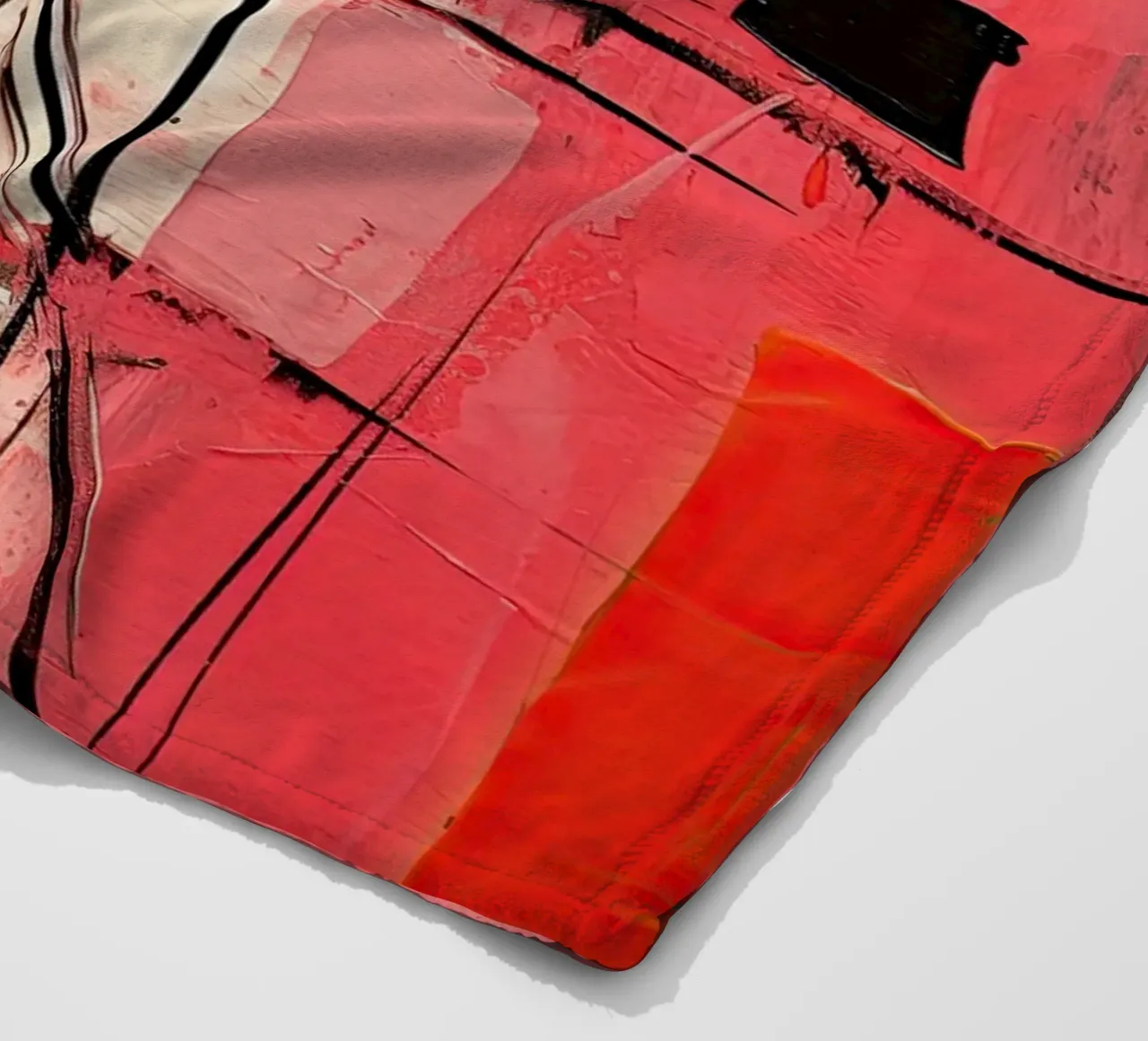 Astratto rood 8 coperta in pile da Imagine