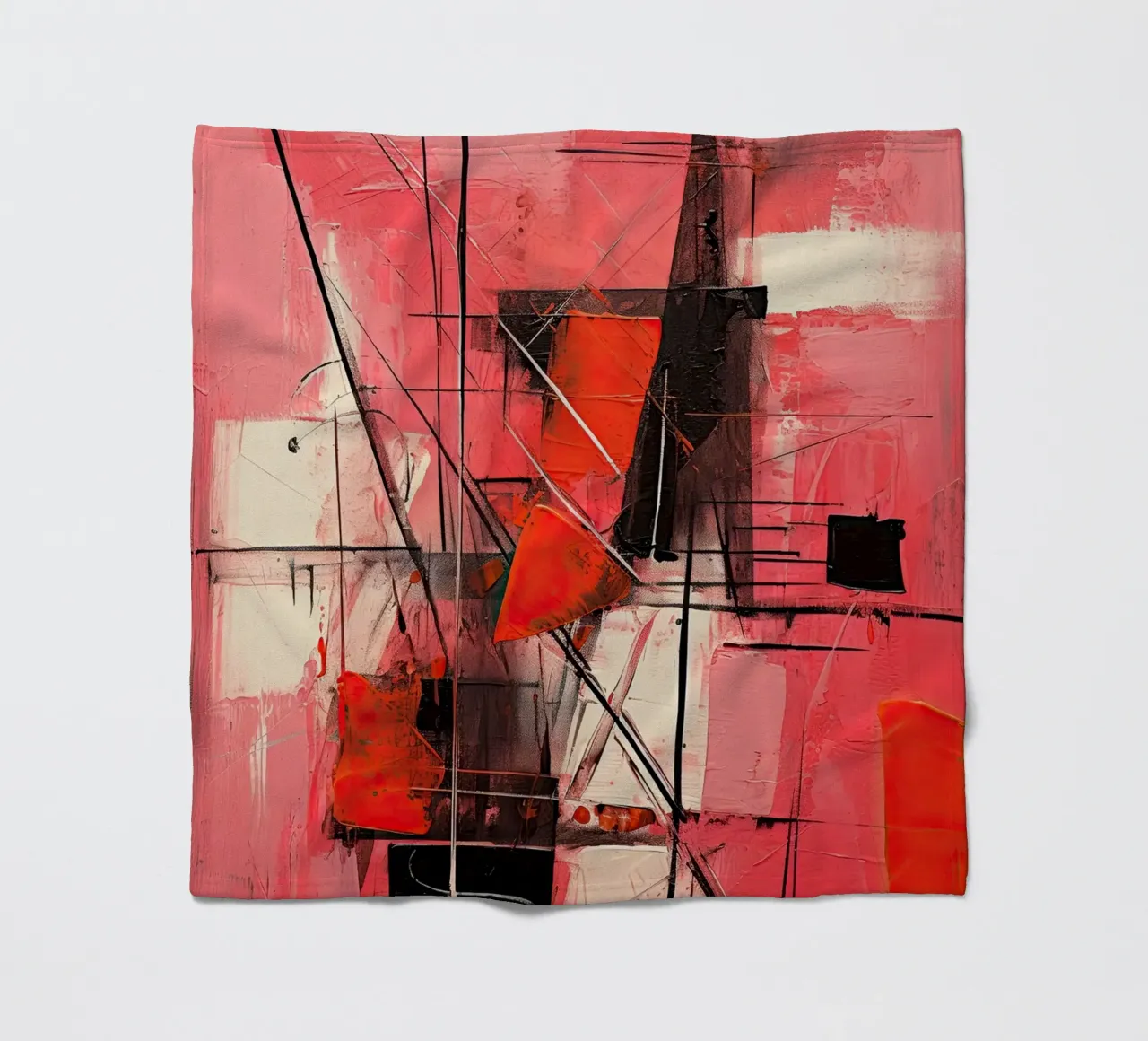 Astratto rood 8 coperta in pile da Imagine