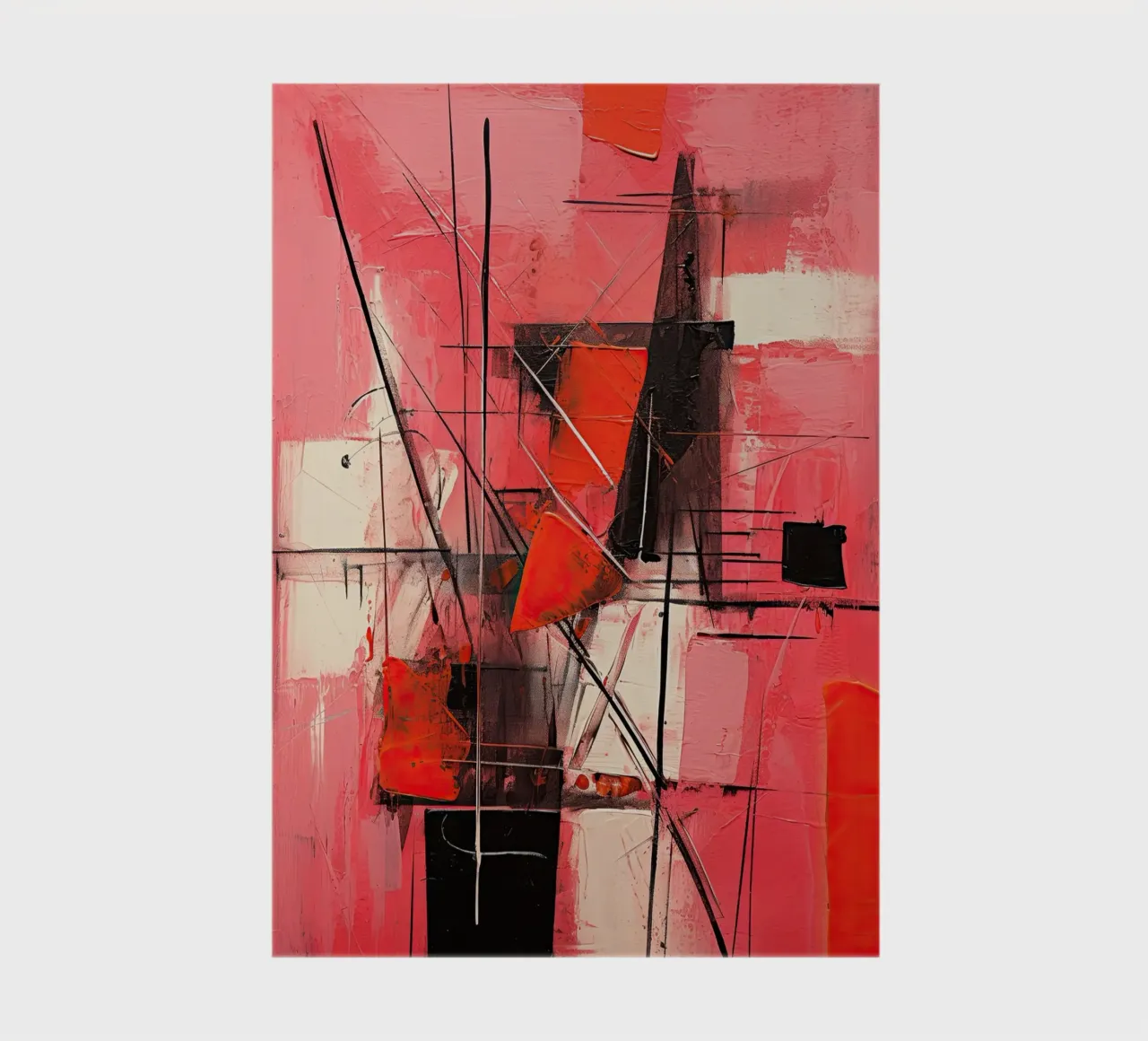 Abstract rood 8 notebook by Imagine