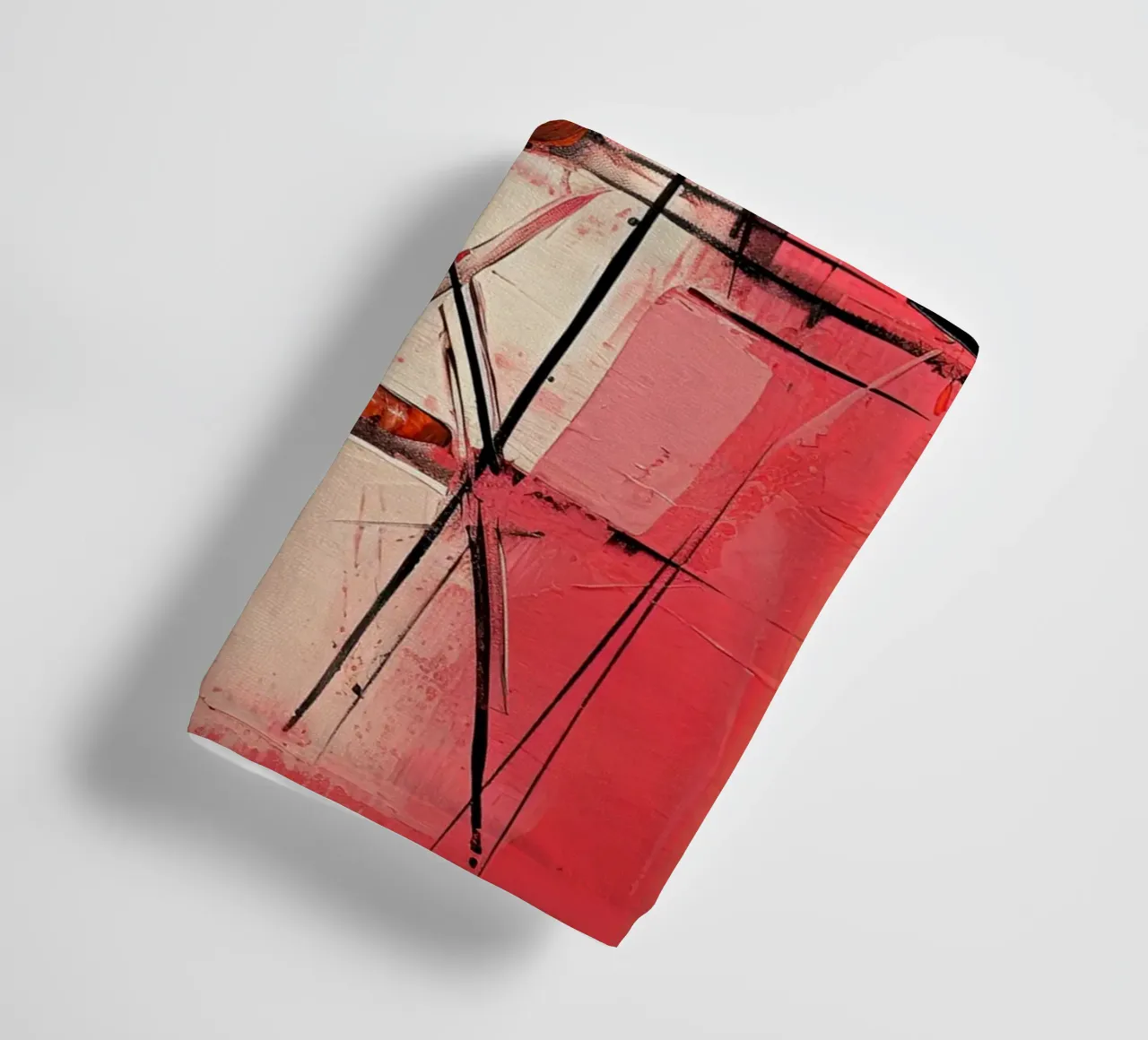 Abstract rood 8 towel by Imagine