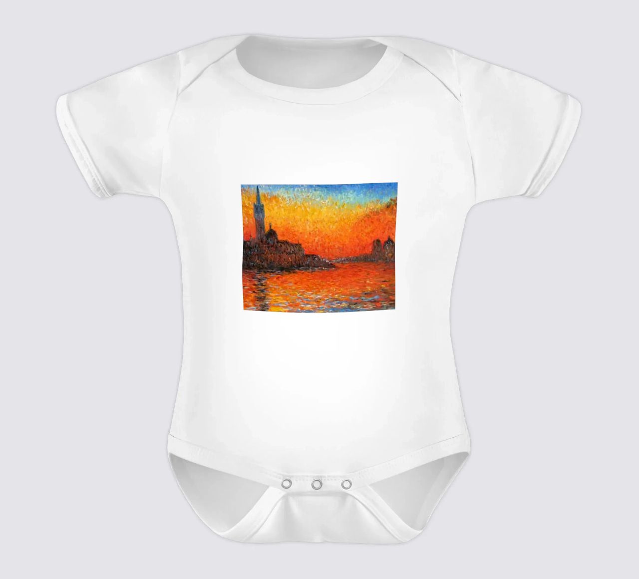 vue mercusuar coucher de soleil soir claude monet body bébé de belong shop