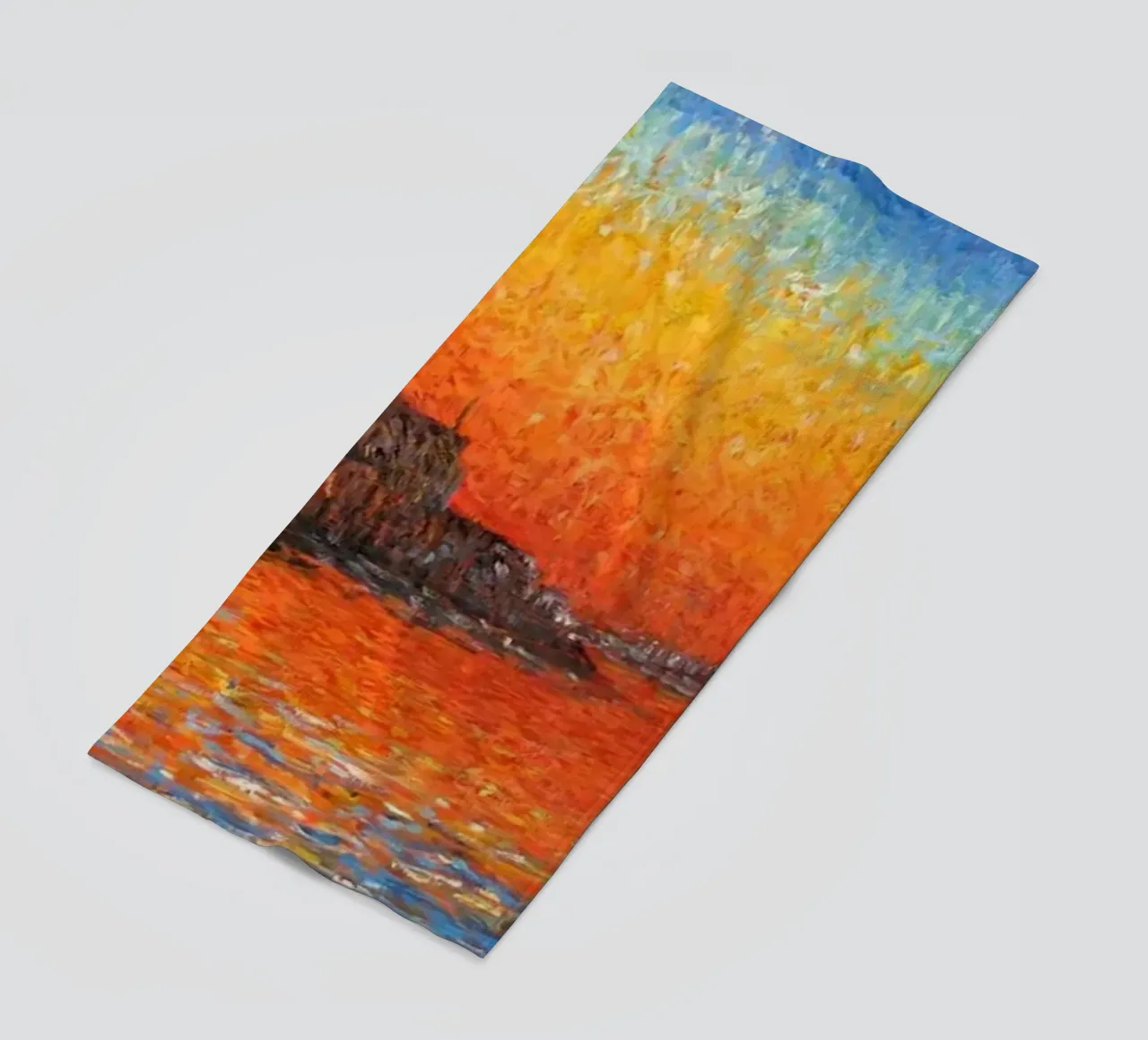 vue mercusuar coucher de soleil soir claude monet serviette de plage de belong shop