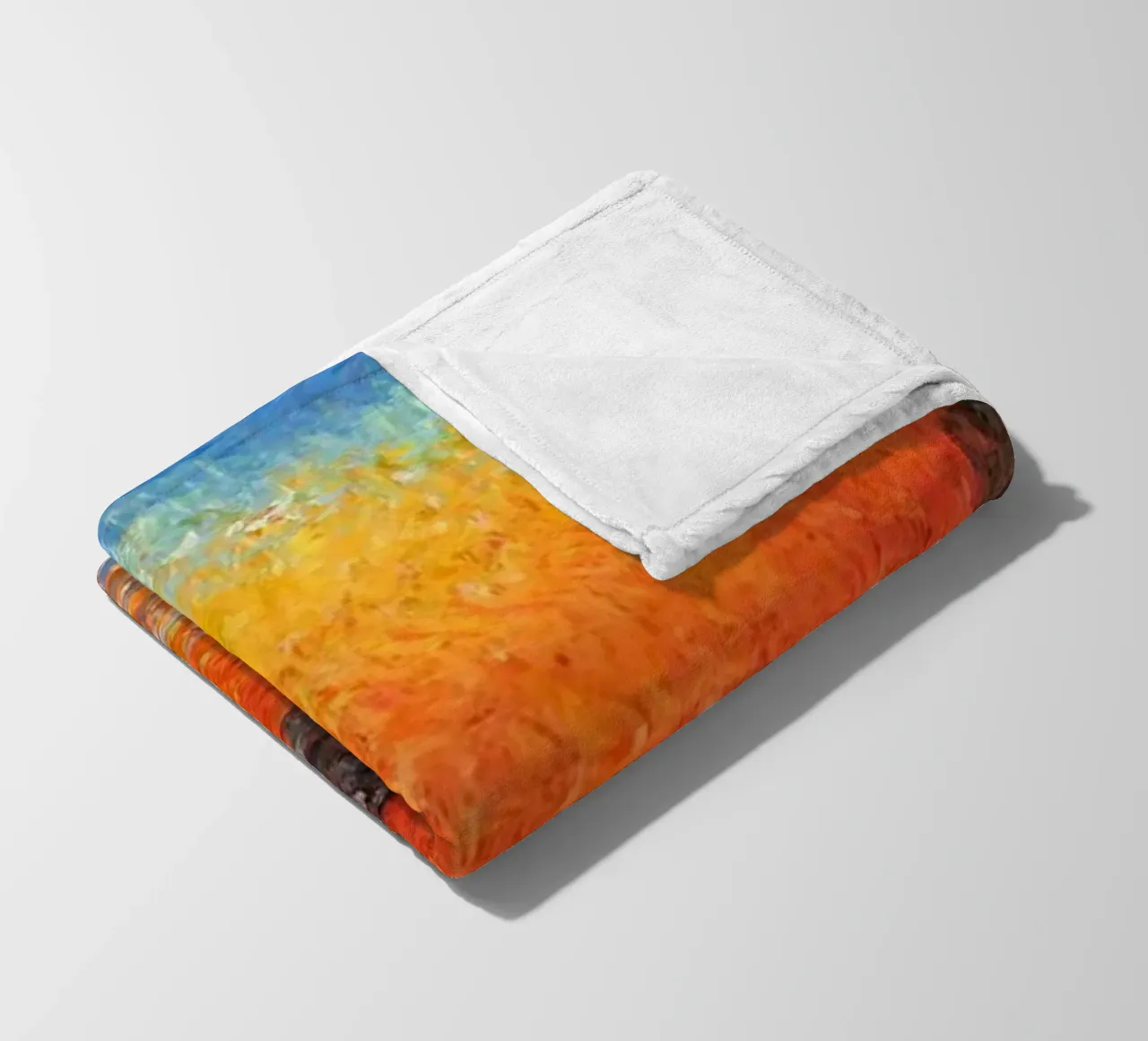 vue mercusuar coucher de soleil soir claude monet plaid polaire de belong shop