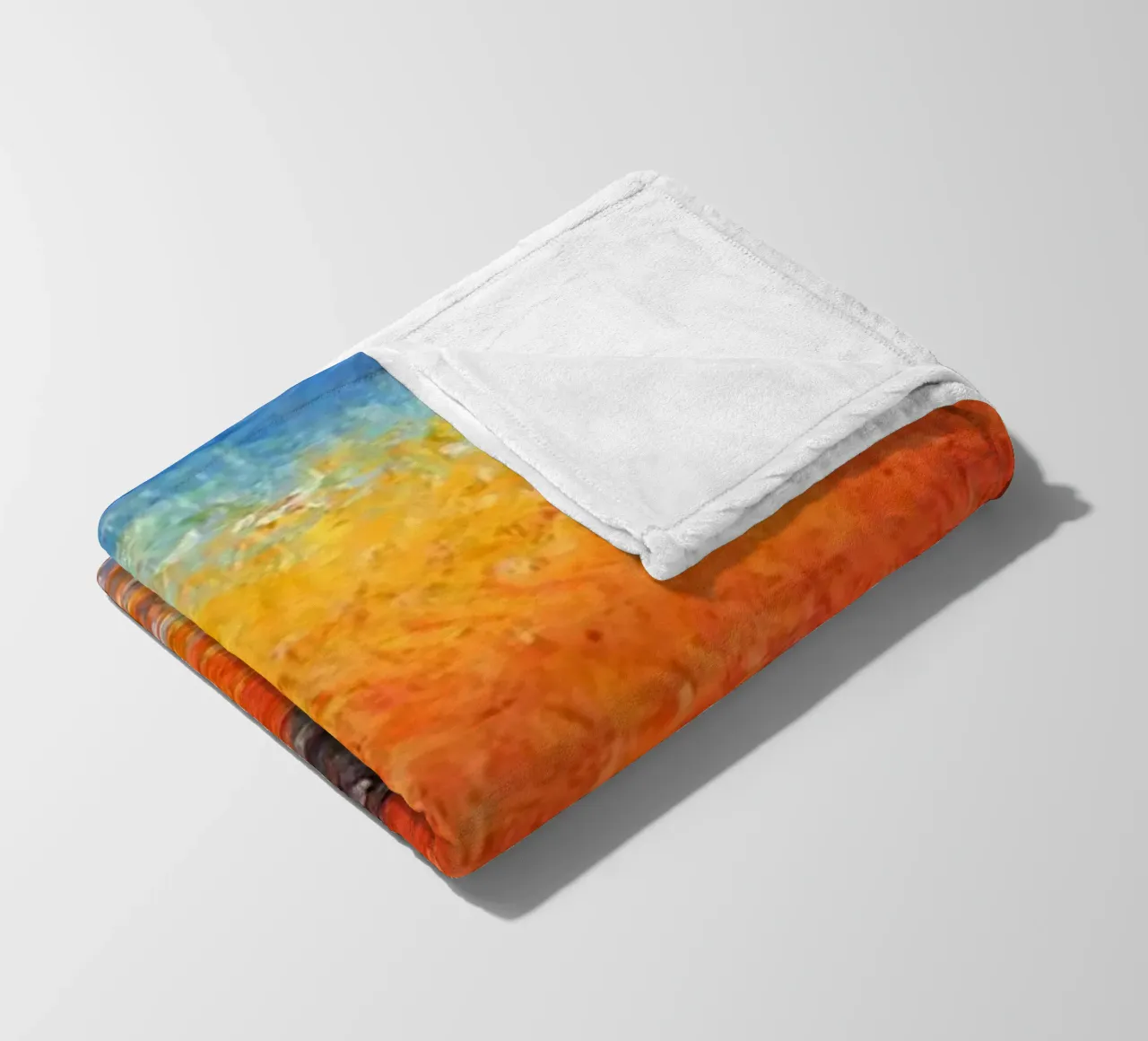 vue mercusuar coucher de soleil soir claude monet plaid polaire de belong shop