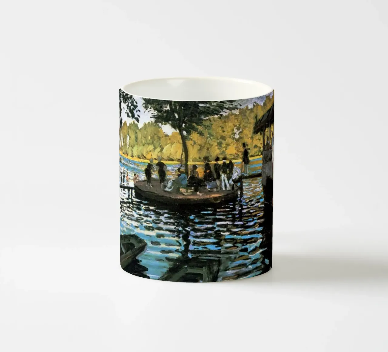 incontro sociale riflessione in riva al lago claude monet tazza in ceramica da belong shop