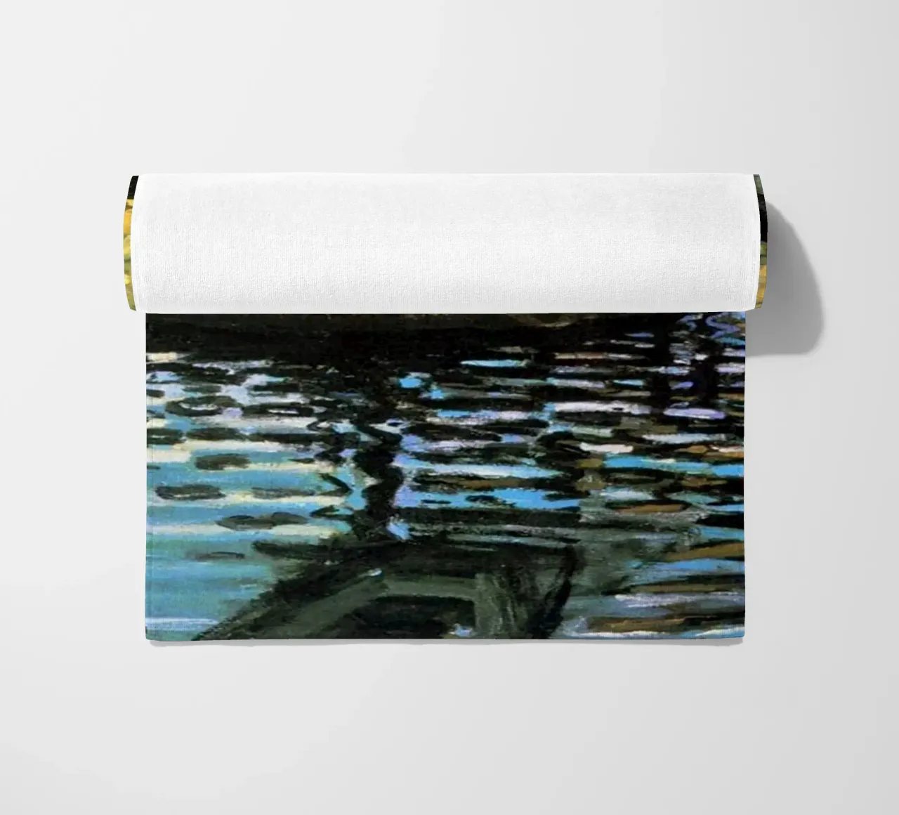 incontro sociale riflessione in riva al lago claude monet telo mare da belong shop