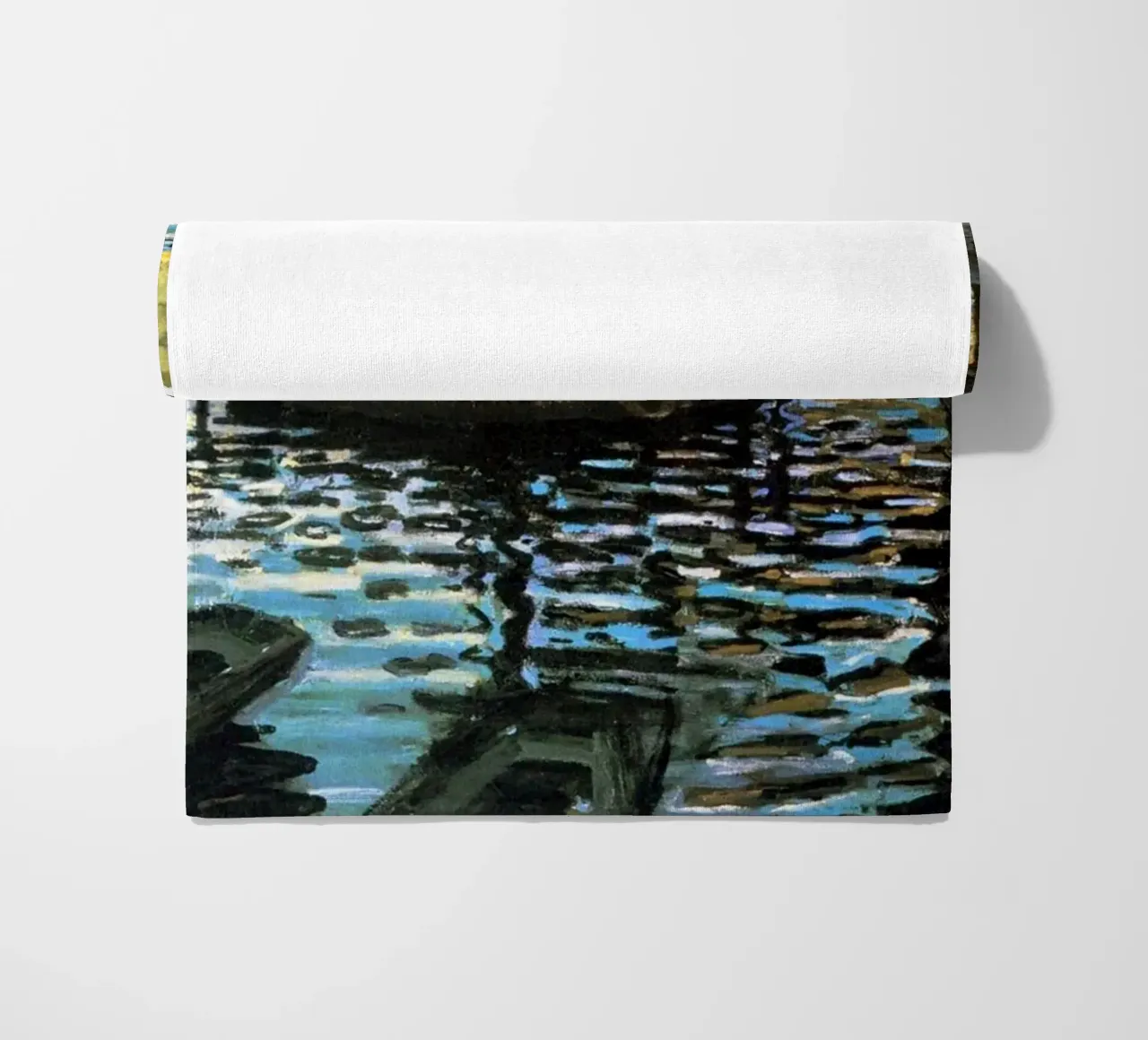 incontro sociale riflessione in riva al lago claude monet telo mare da belong shop