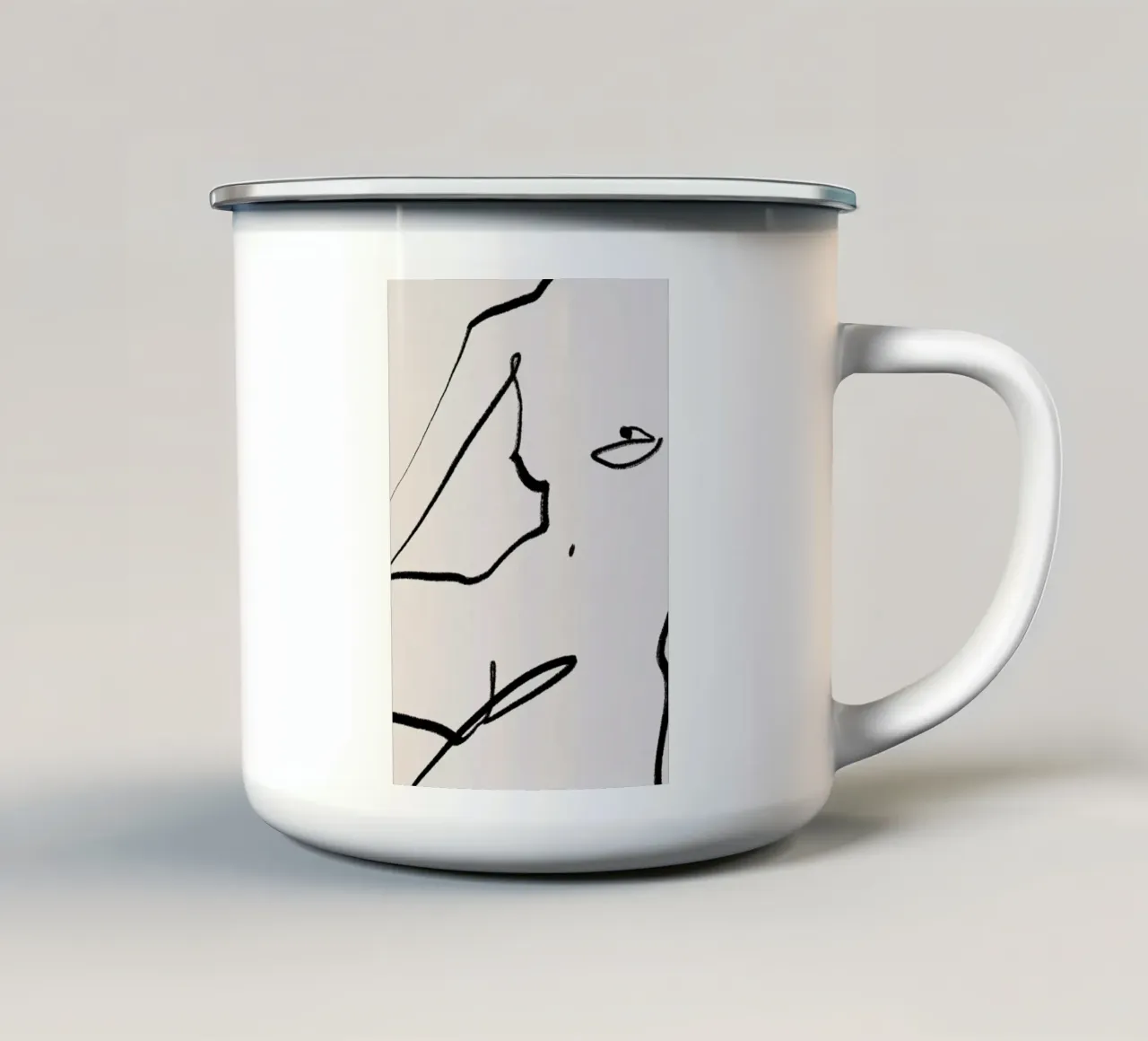 Softly enamel mug by Kit Agar