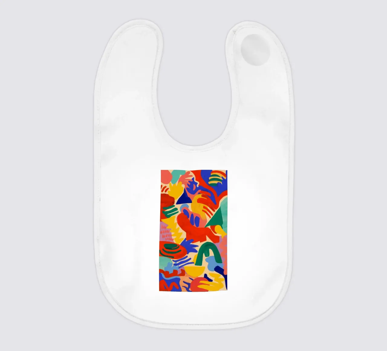 Abstract Bloom Burst baby bib by Zep Layers