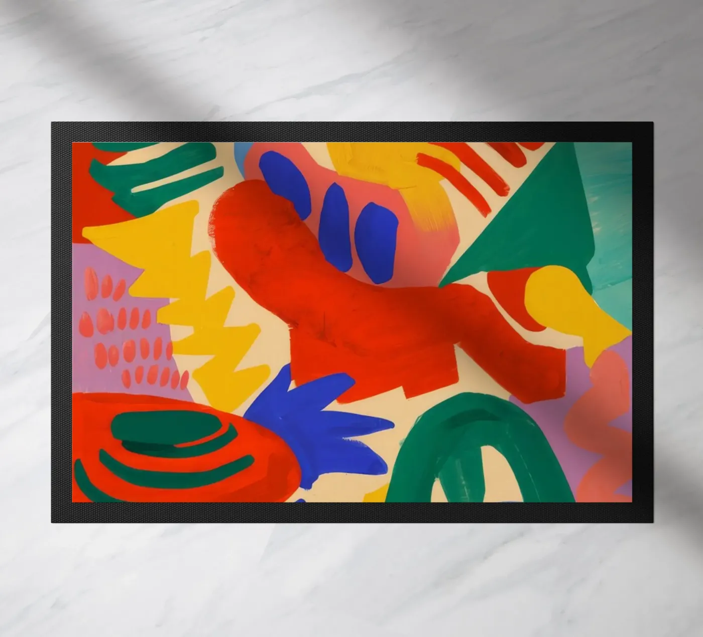 Abstracte bloei deurmat van Zep Layers