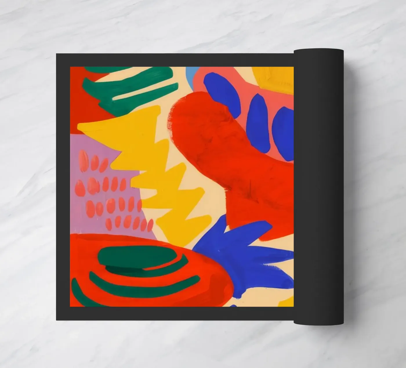 Abstracte bloei deurmat van Zep Layers