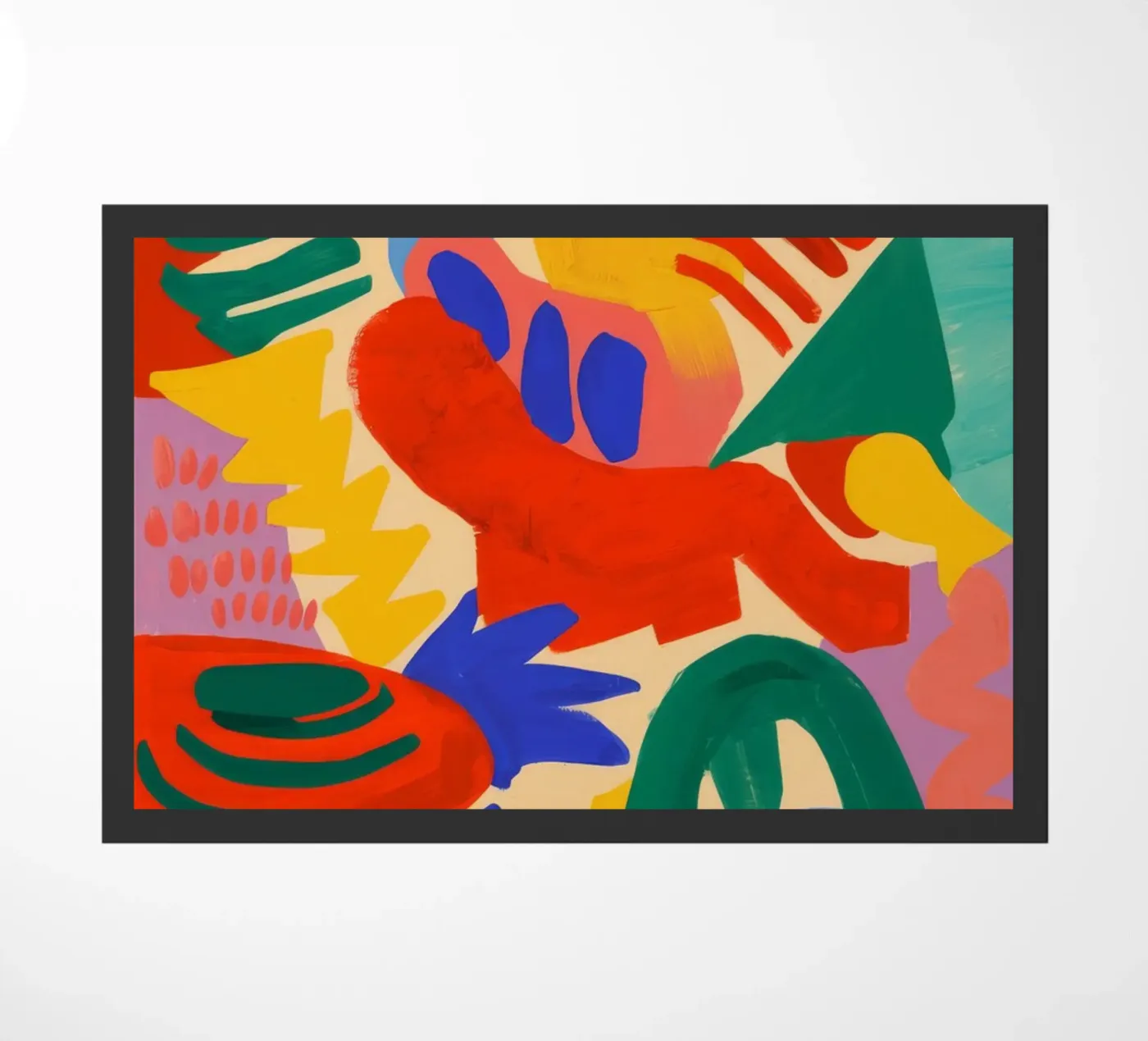 Abstracte bloei deurmat van Zep Layers