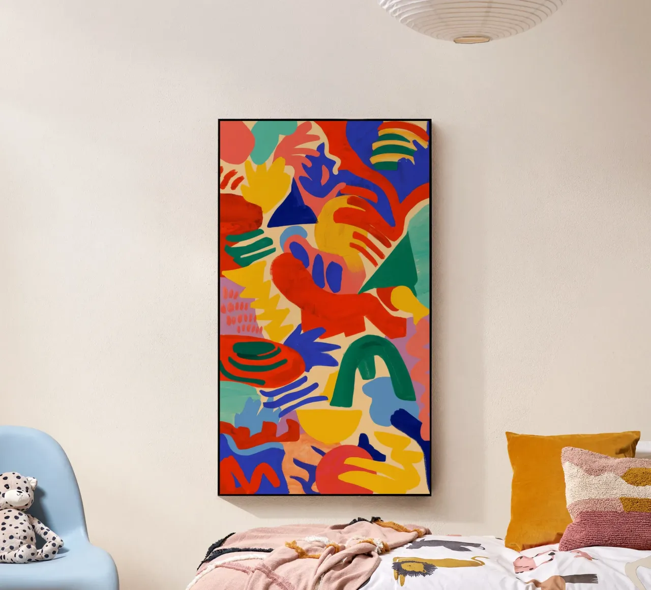 Abstrakte Blütenpracht Acryl-Glas von Zep Layers