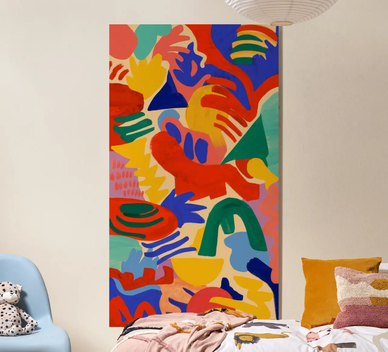Abstrakte Blütenpracht Acryl-Glas von Zep Layers