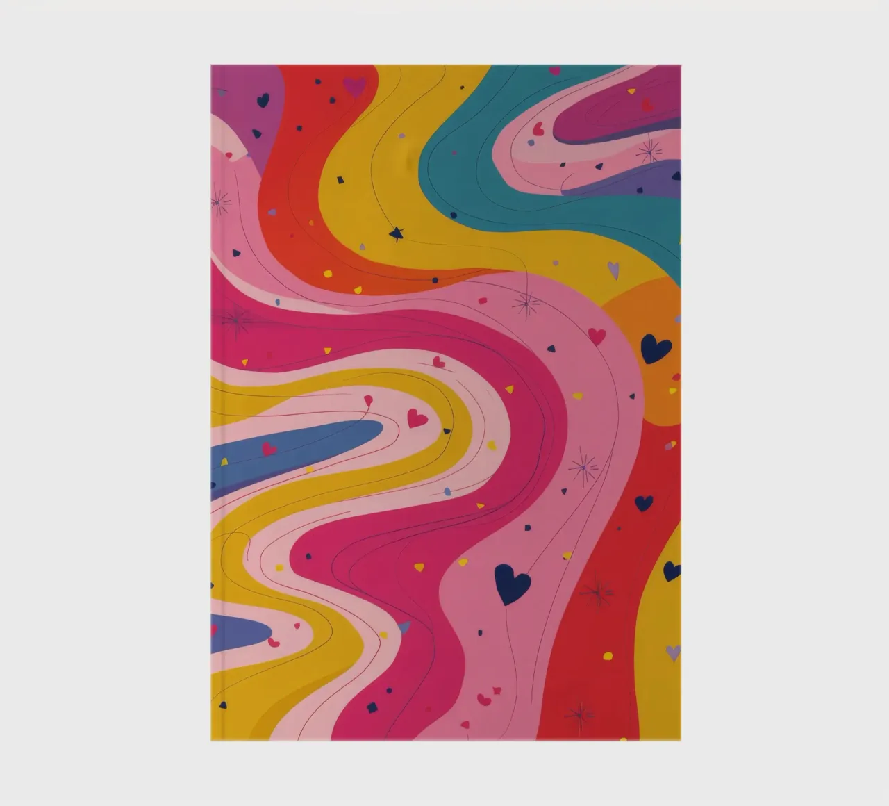 Crimson River Flow notebook by Zep Layers