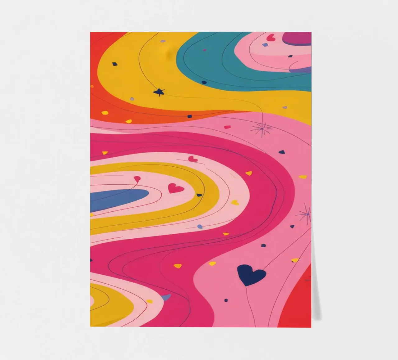 Crimson River Flow sticker sheet by Zep Layers