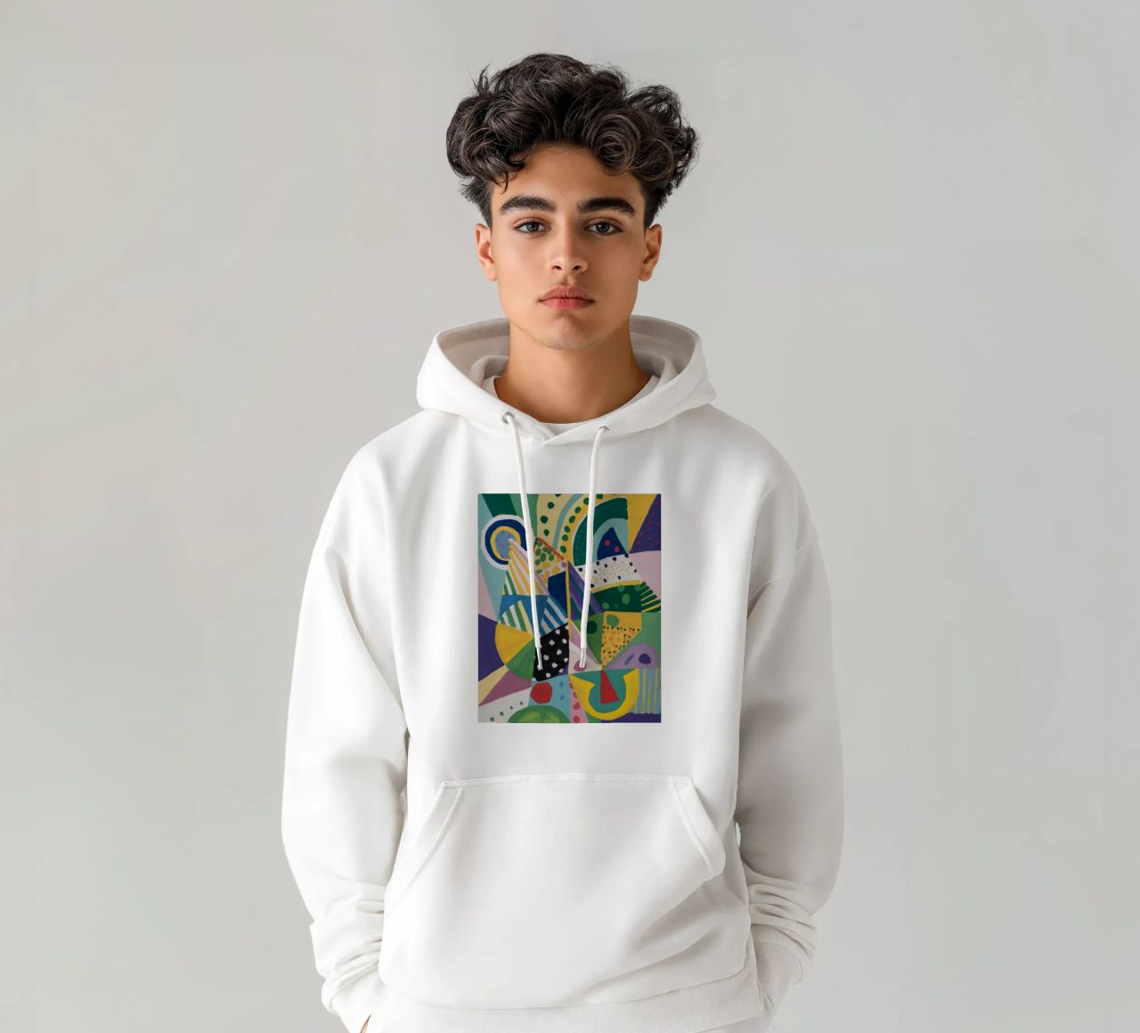 Miscela geometrica Jungle felpa con cappuccio da Zep Layers