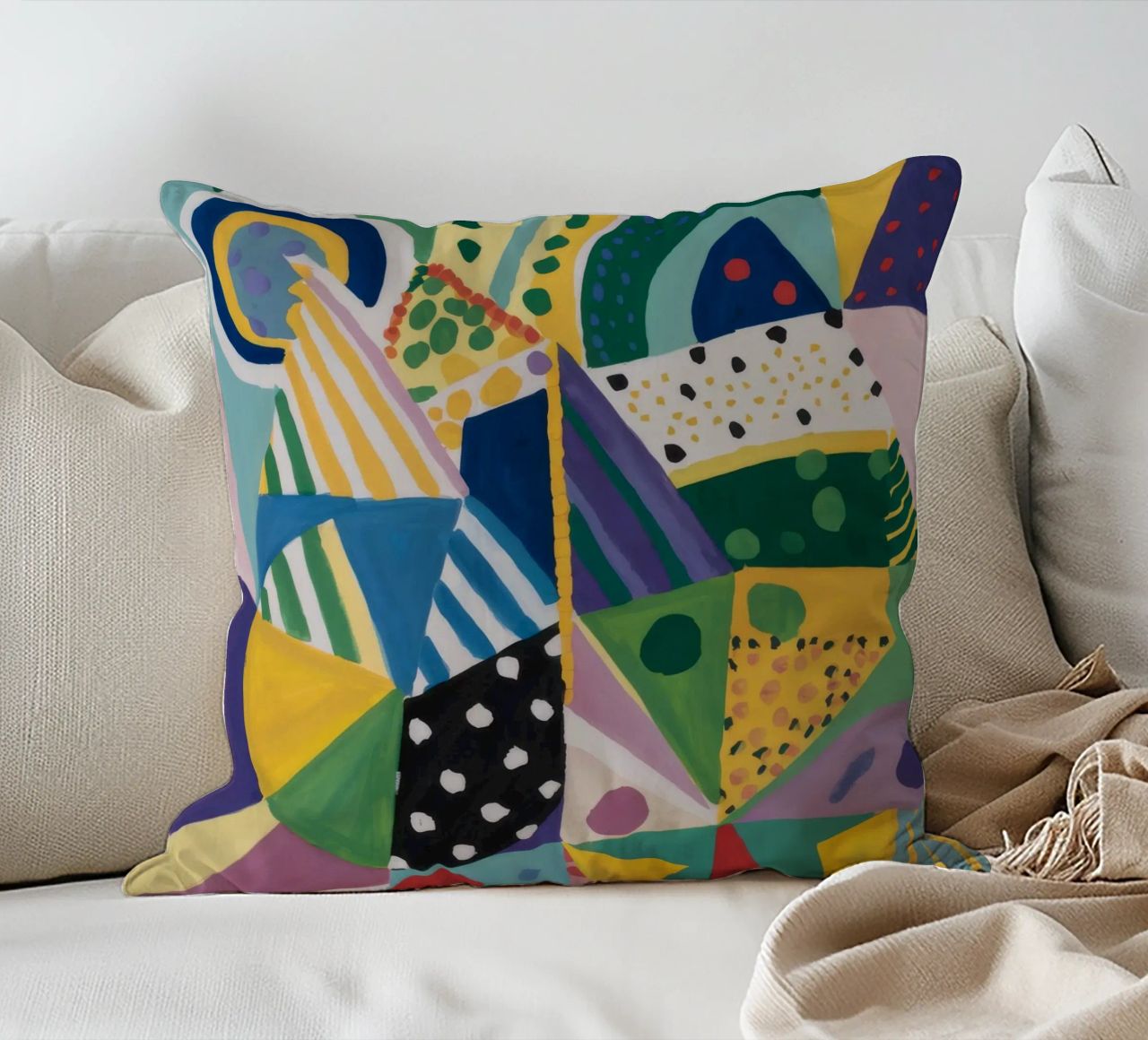 Miscela geometrica Jungle cuscino da Zep Layers