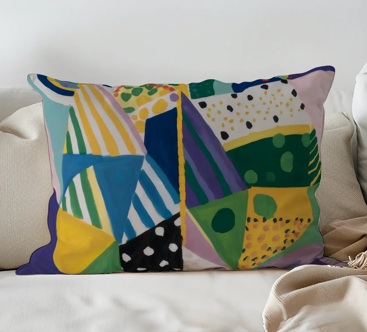 Miscela geometrica Jungle cuscino da Zep Layers