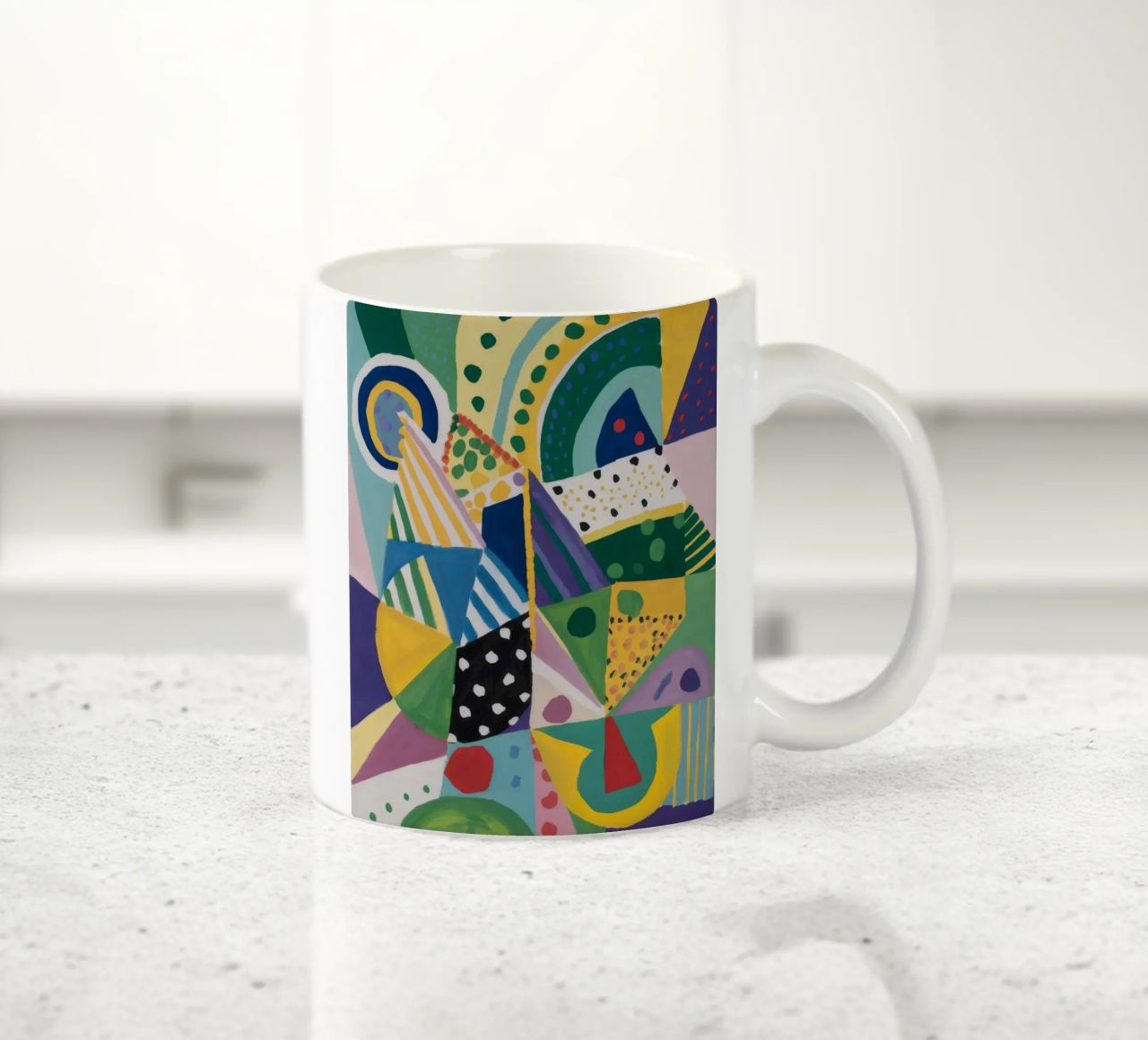 Miscela geometrica Jungle tazza in ceramica da Zep Layers