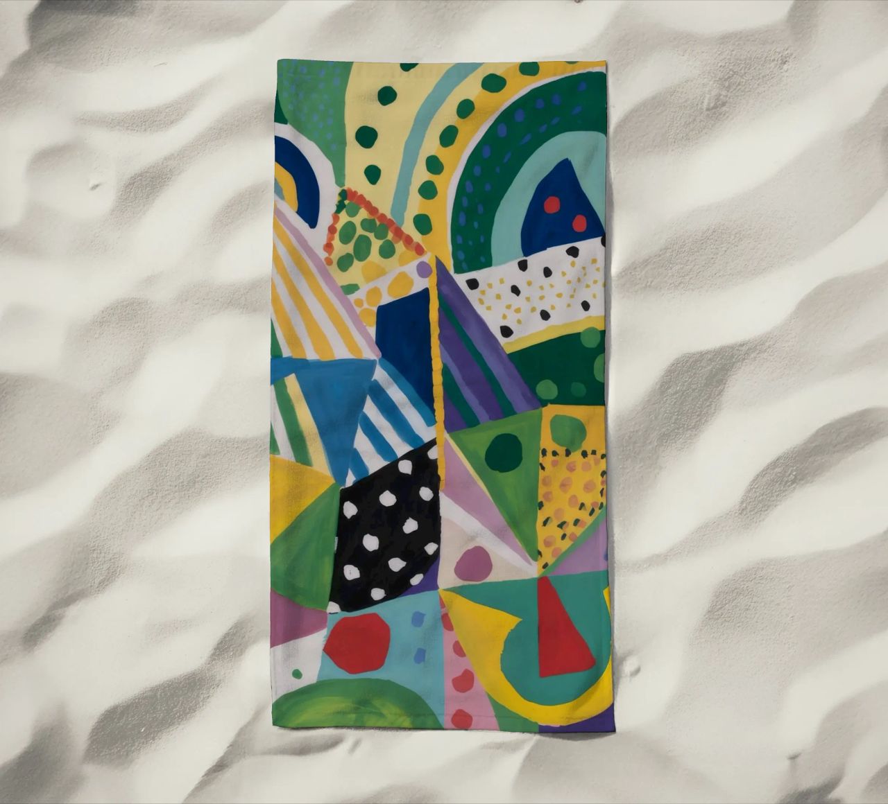 Miscela geometrica Jungle telo mare da Zep Layers