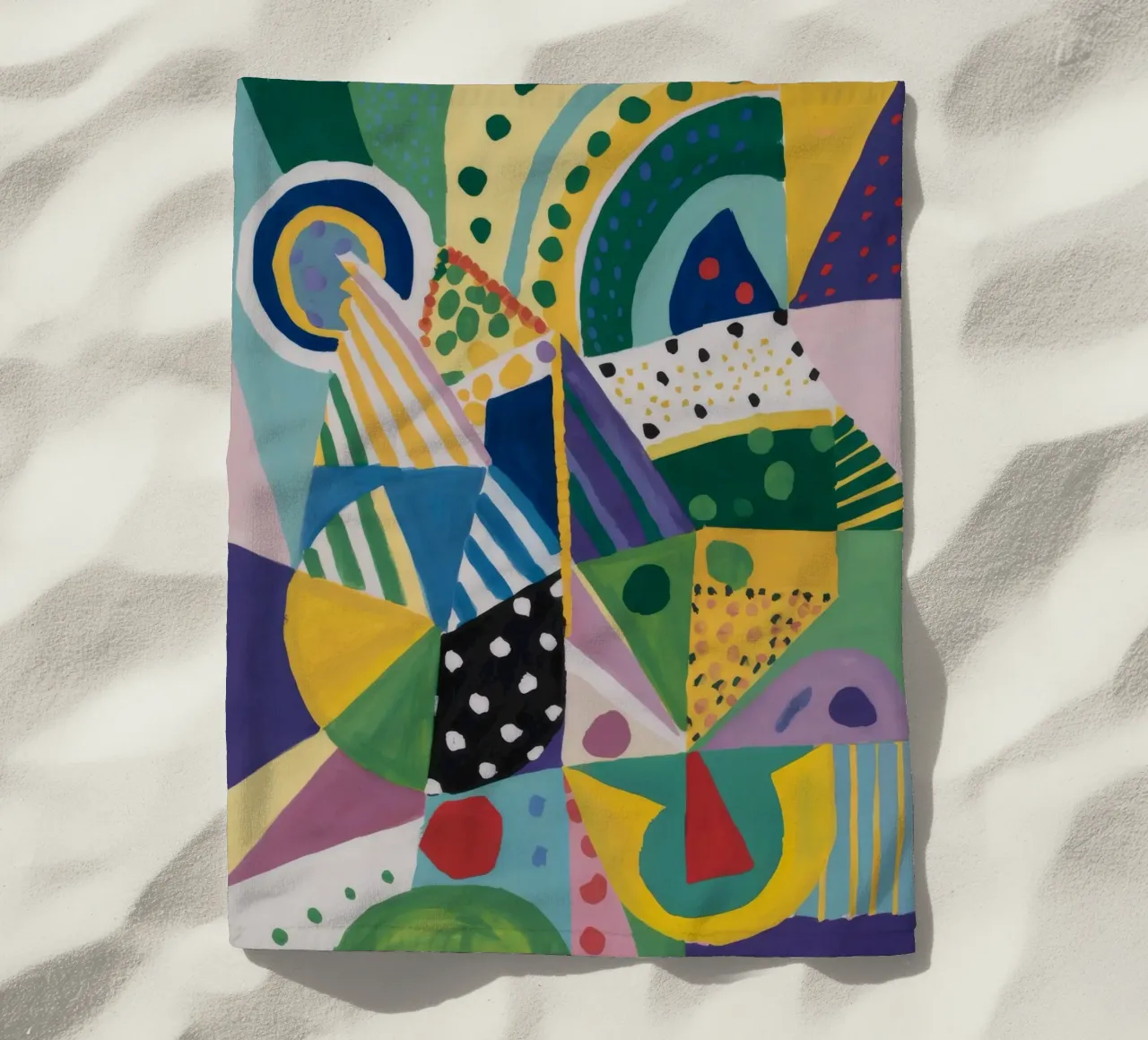 Miscela geometrica Jungle telo mare da Zep Layers