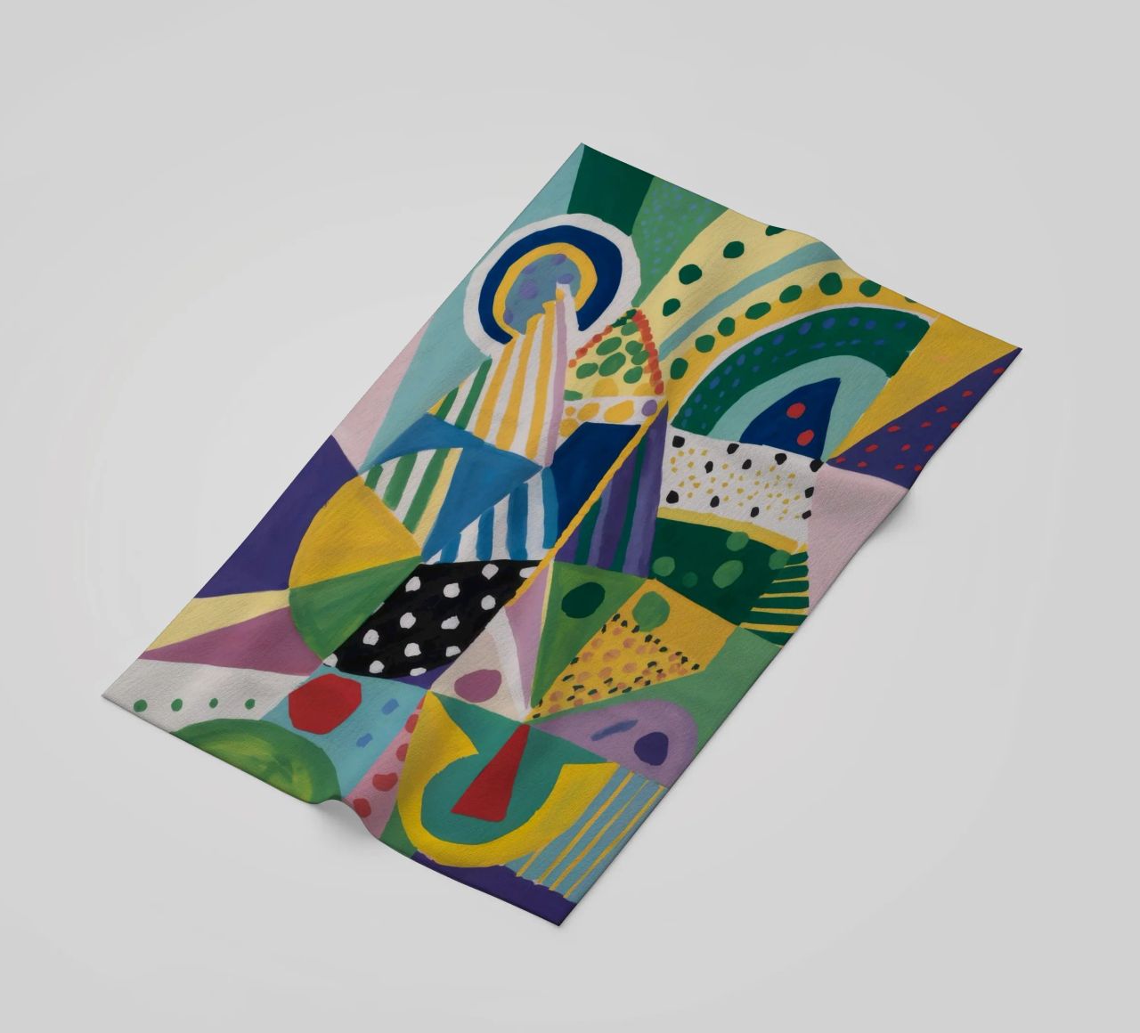 Miscela geometrica Jungle telo mare da Zep Layers