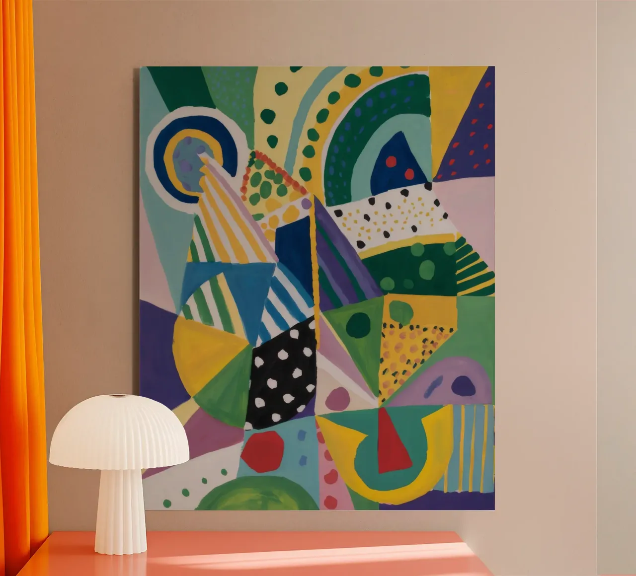 Miscela geometrica Jungle alluminio dibond da Zep Layers