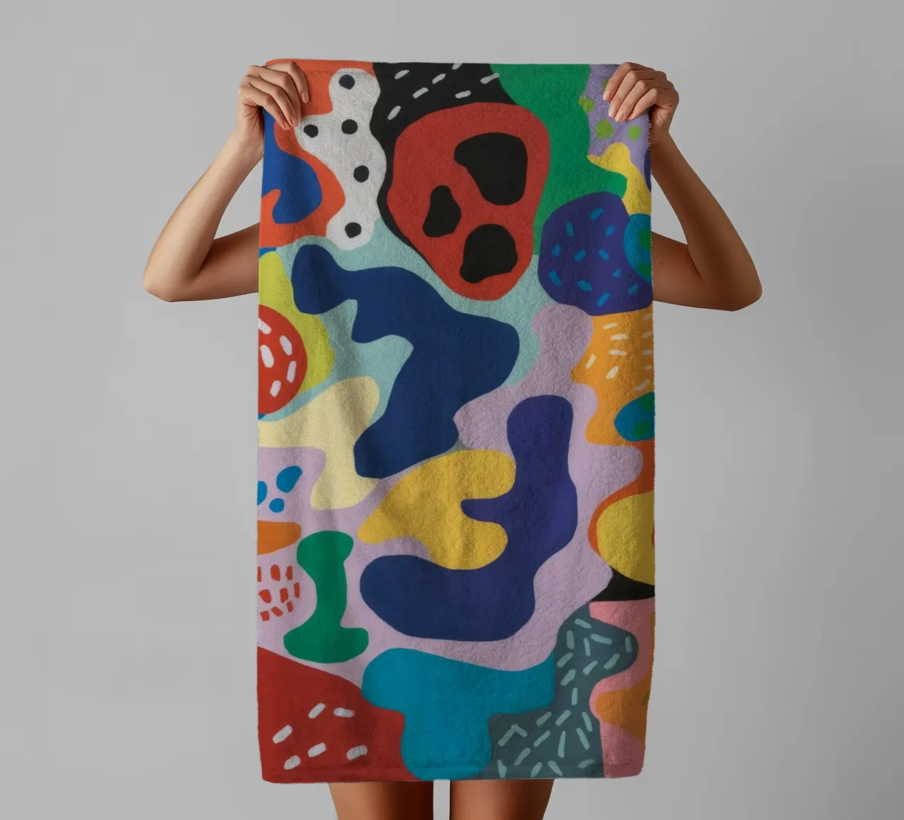 Miscela di blob organici asciugamano da bagno da Zep Layers