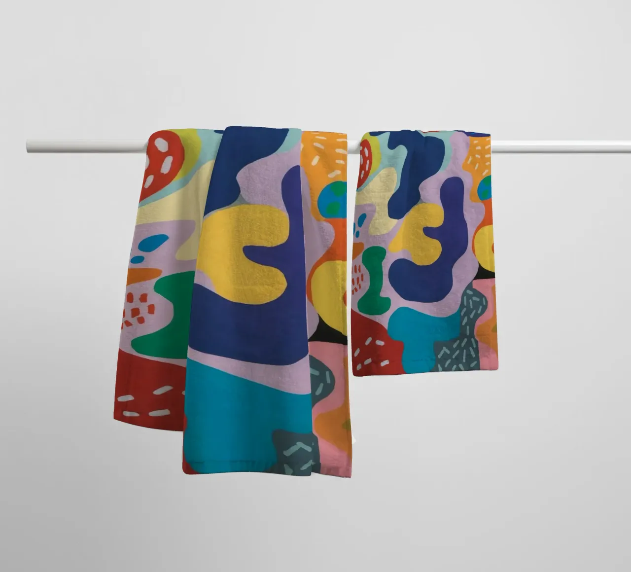 Miscela di blob organici asciugamano da bagno da Zep Layers