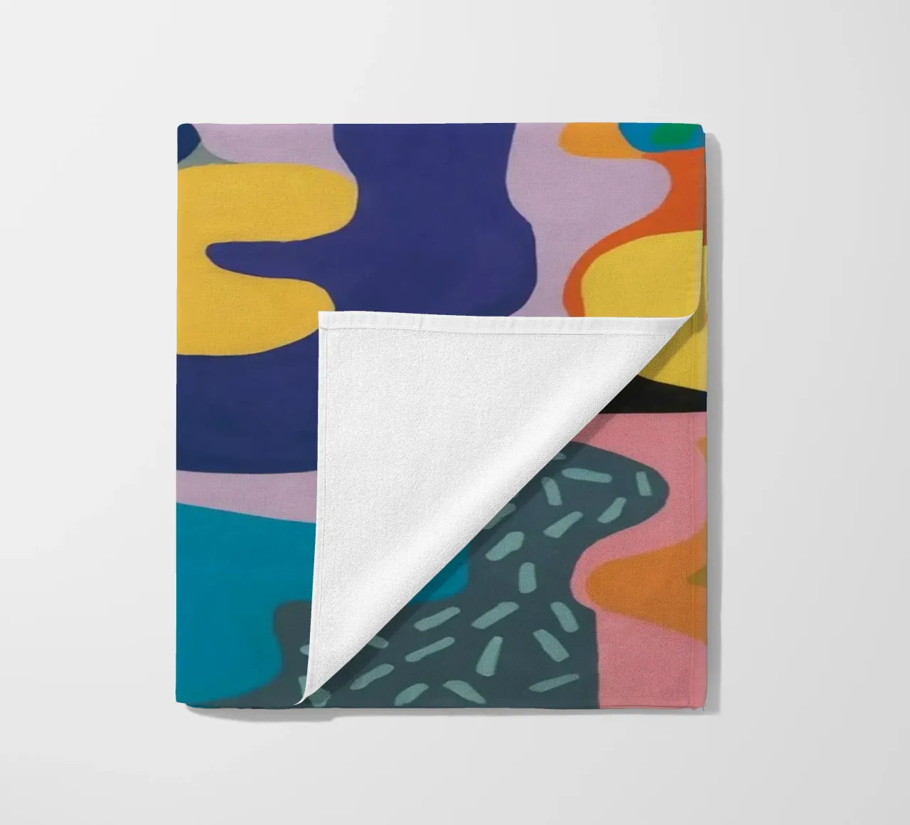 Biologische Blob Medley strandhanddoek van Zep Layers